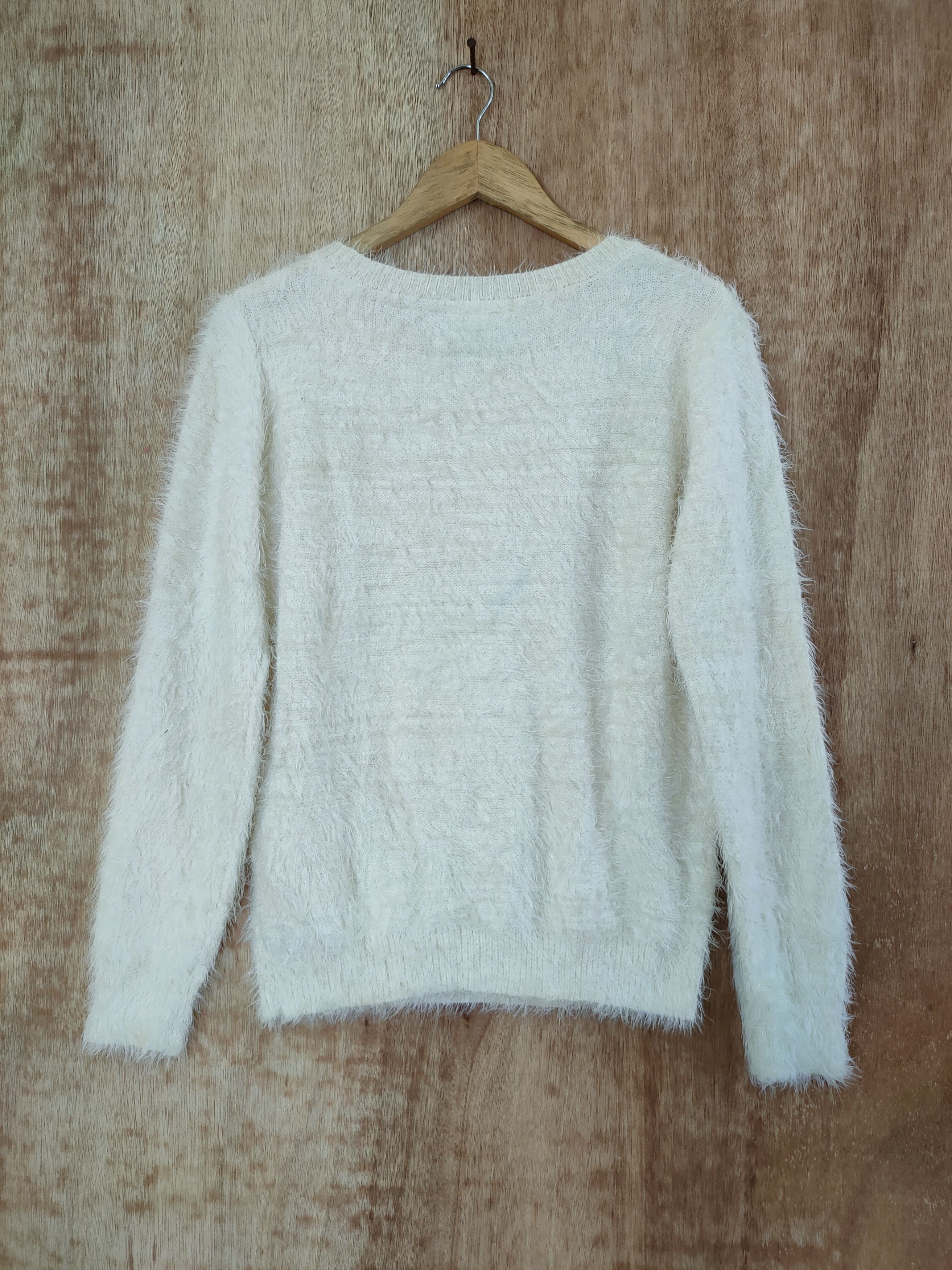 Homespun Knitwear DLL Grove mohair fur shaggy japan vintage knitwear #46-517 Size M / US 6-8 / IT 42-44 - 8 Thumbnail