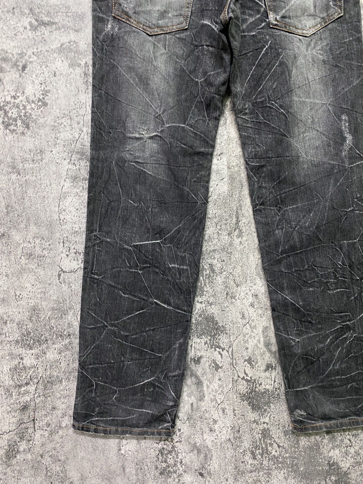 Japanese Brand Vintage NYLAUS CLOTHING Double Waist Acid Wash Denim Size US 30 / EU 46 - 16 Thumbnail
