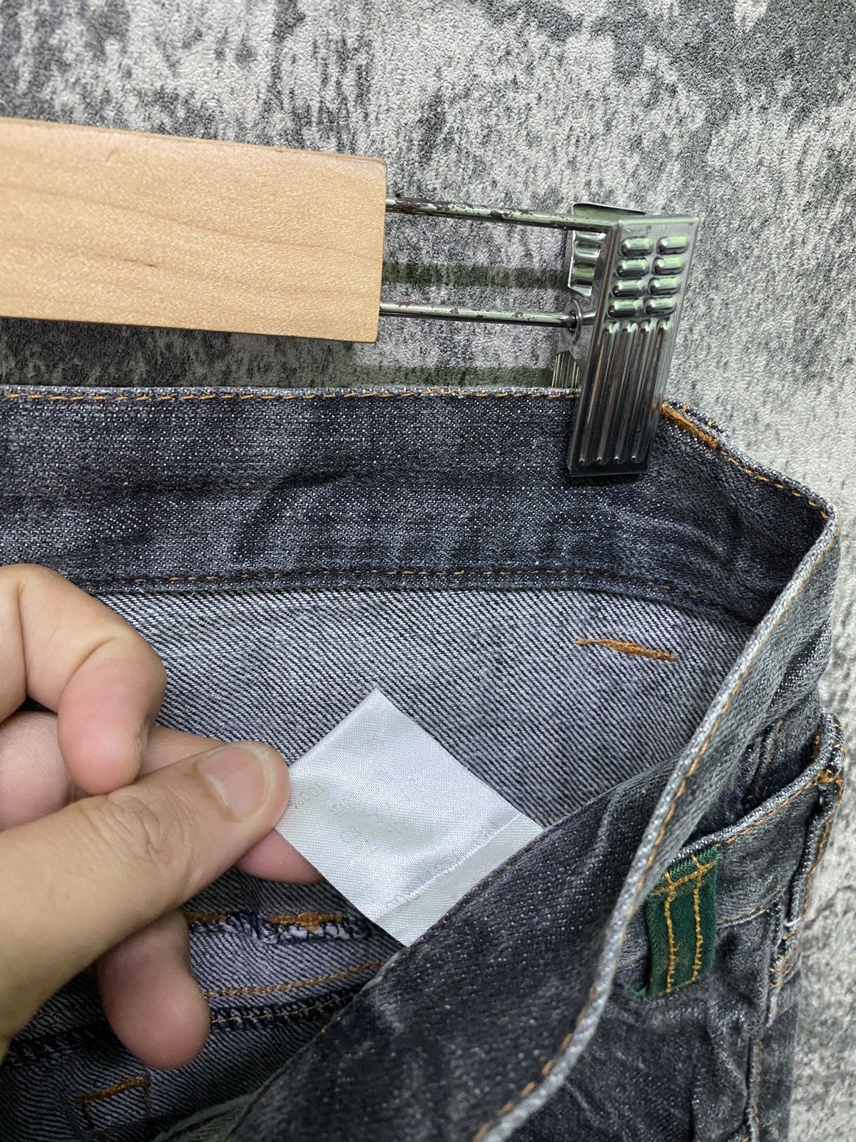 Japanese Brand Vintage NYLAUS CLOTHING Double Waist Acid Wash Denim Size US 30 / EU 46 - 19 Thumbnail