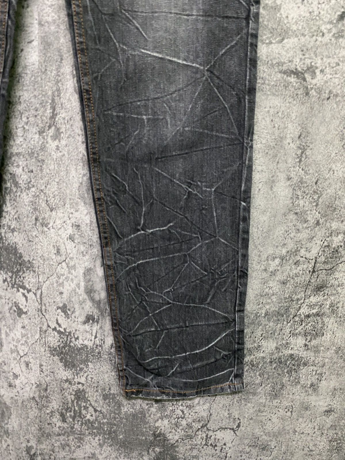 Japanese Brand Vintage NYLAUS CLOTHING Double Waist Acid Wash Denim Size US 30 / EU 46 - 9 Thumbnail