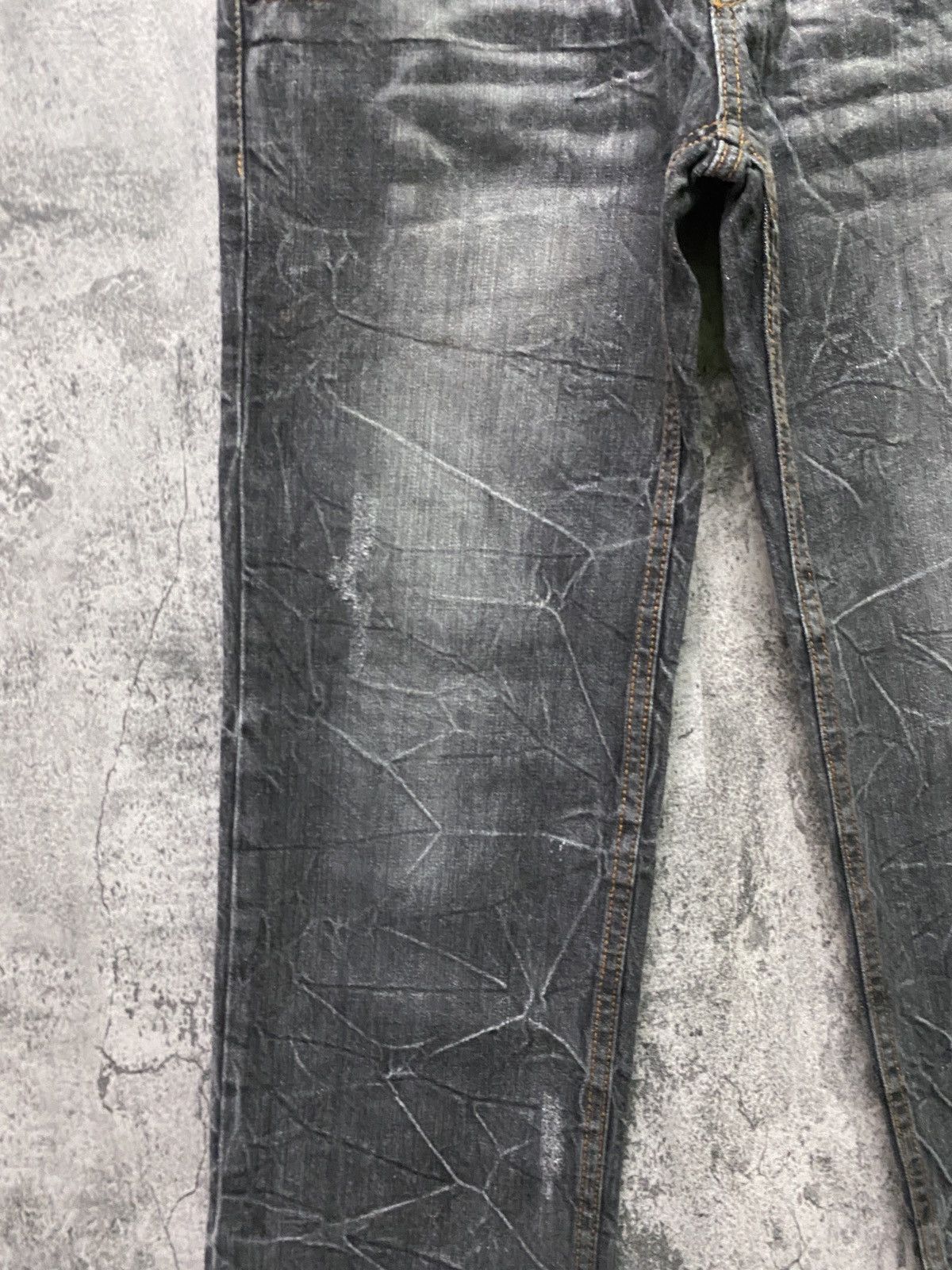 Japanese Brand Vintage NYLAUS CLOTHING Double Waist Acid Wash Denim Size US 30 / EU 46 - 7 Thumbnail