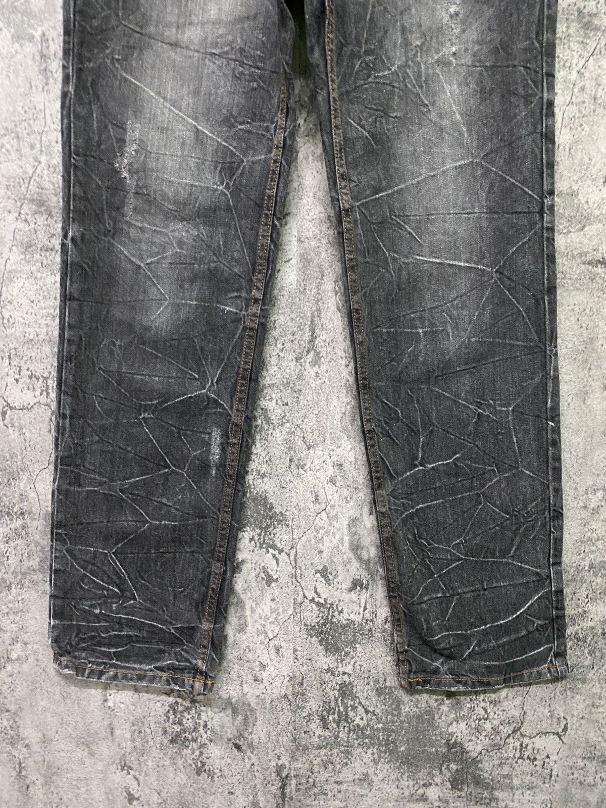 Japanese Brand Vintage NYLAUS CLOTHING Double Waist Acid Wash Denim Size US 30 / EU 46 - 10 Thumbnail