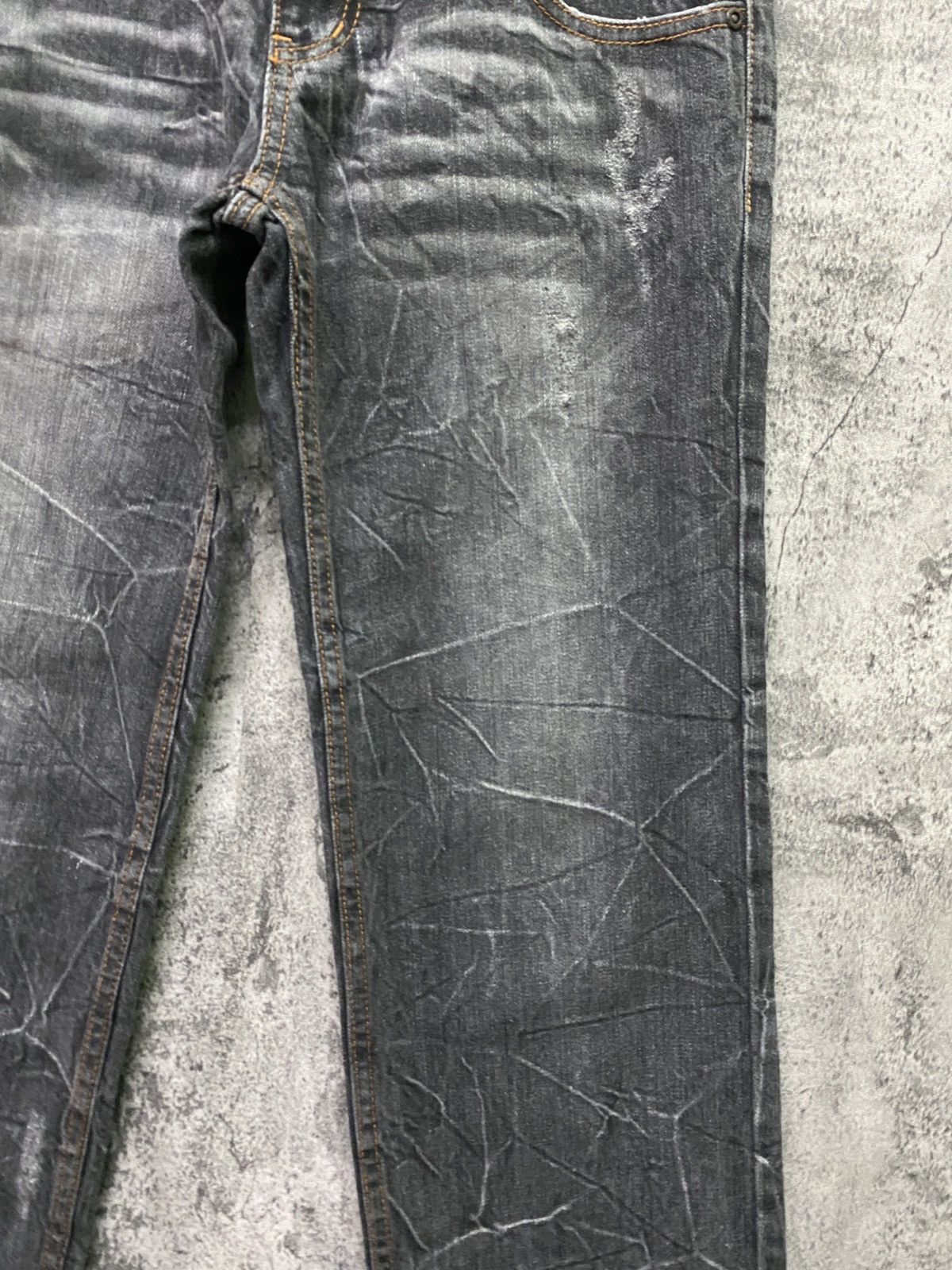 Japanese Brand Vintage NYLAUS CLOTHING Double Waist Acid Wash Denim Size US 30 / EU 46 - 6 Thumbnail