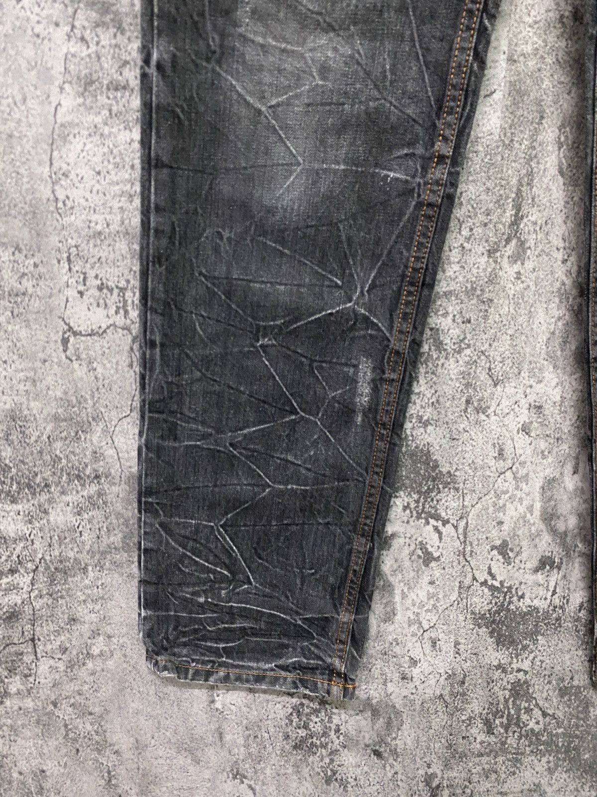 Japanese Brand Vintage NYLAUS CLOTHING Double Waist Acid Wash Denim Size US 30 / EU 46 - 8 Thumbnail