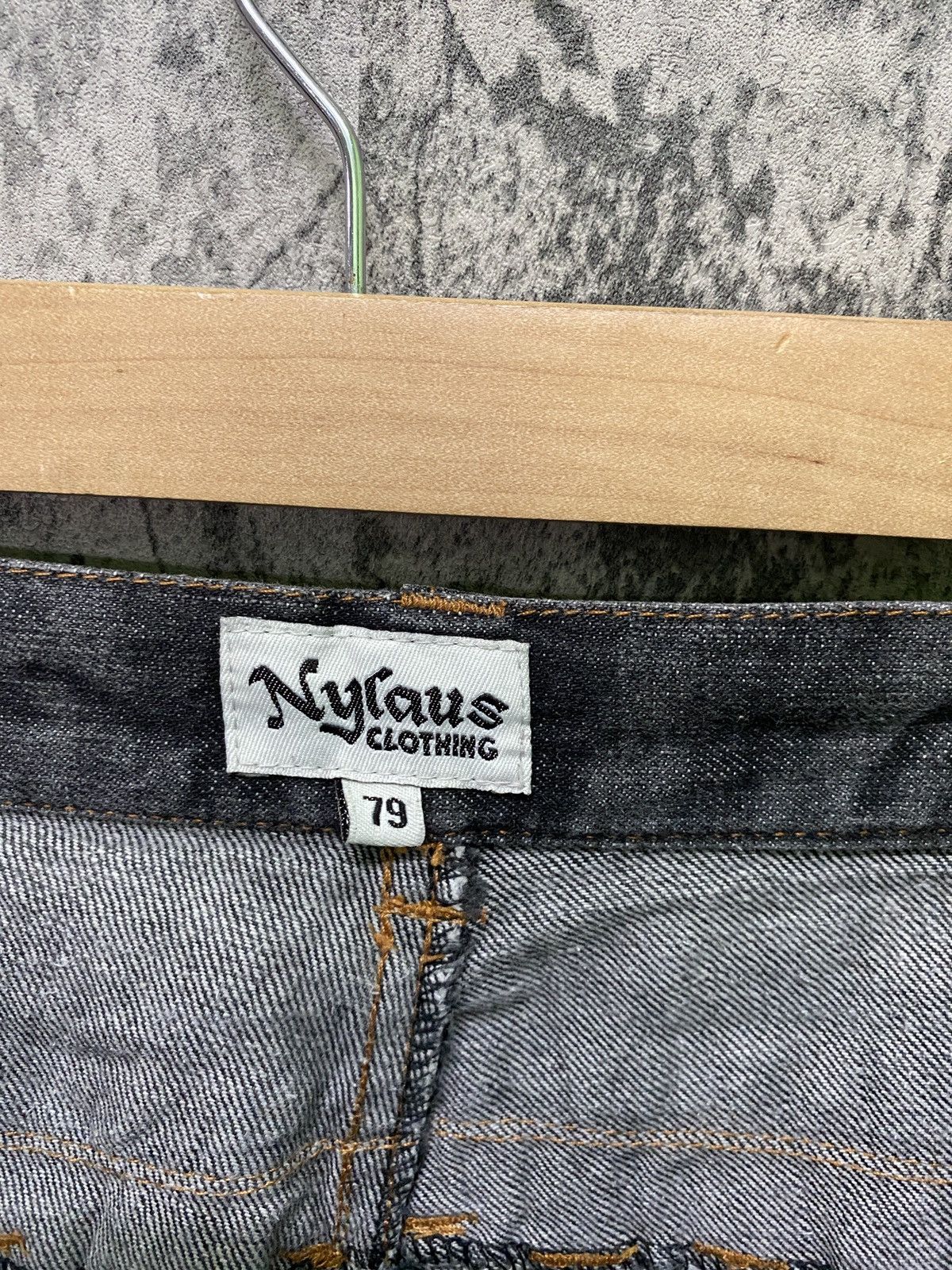 Japanese Brand Vintage NYLAUS CLOTHING Double Waist Acid Wash Denim Size US 30 / EU 46 - 20 Thumbnail