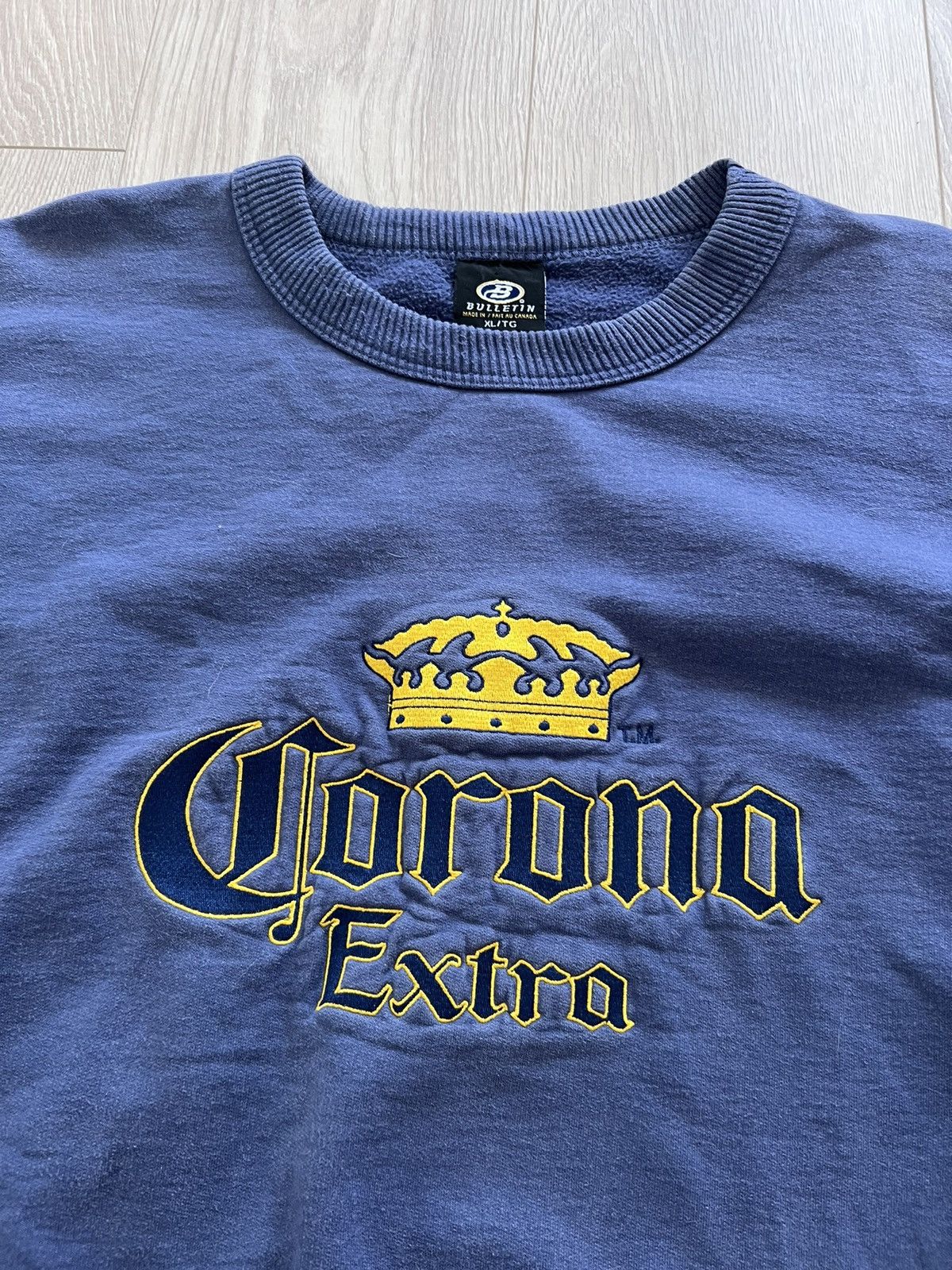 Vintage Vintage 90s Corona Extra Crew Sweatshirt Embroidered Thick Size US XL / EU 56 / 4 - 4 Thumbnail