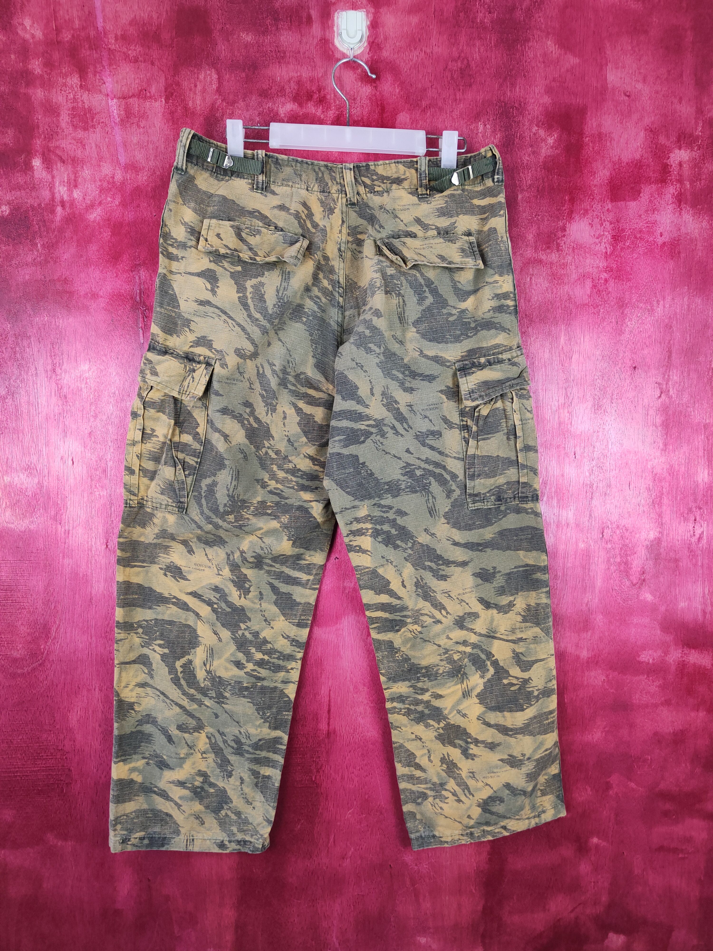 Japanese Brand Military yellow multi pocket tactical pant #S351 Size US 32 / EU 48 - 8 Thumbnail