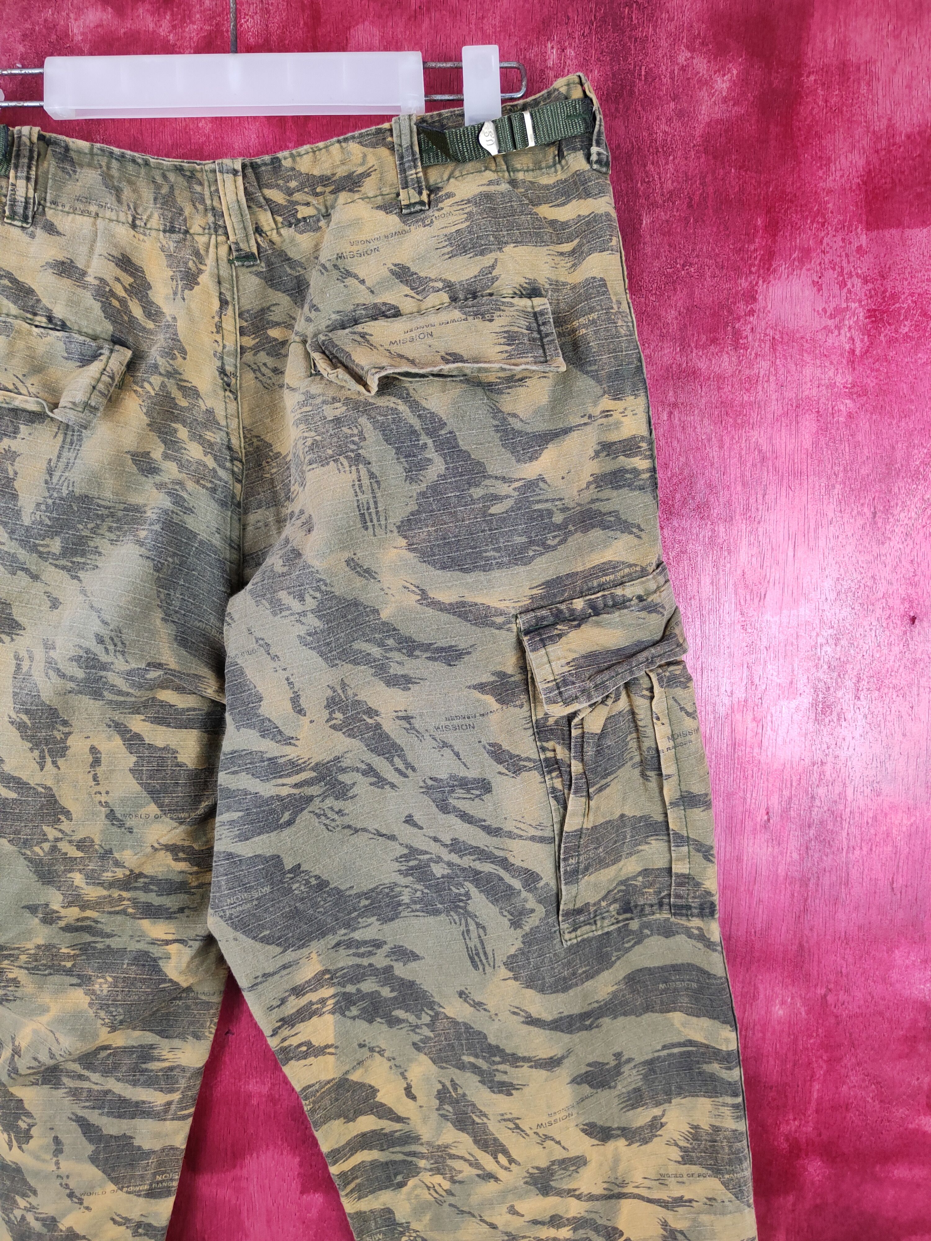 Japanese Brand Military yellow multi pocket tactical pant #S351 Size US 32 / EU 48 - 12 Thumbnail