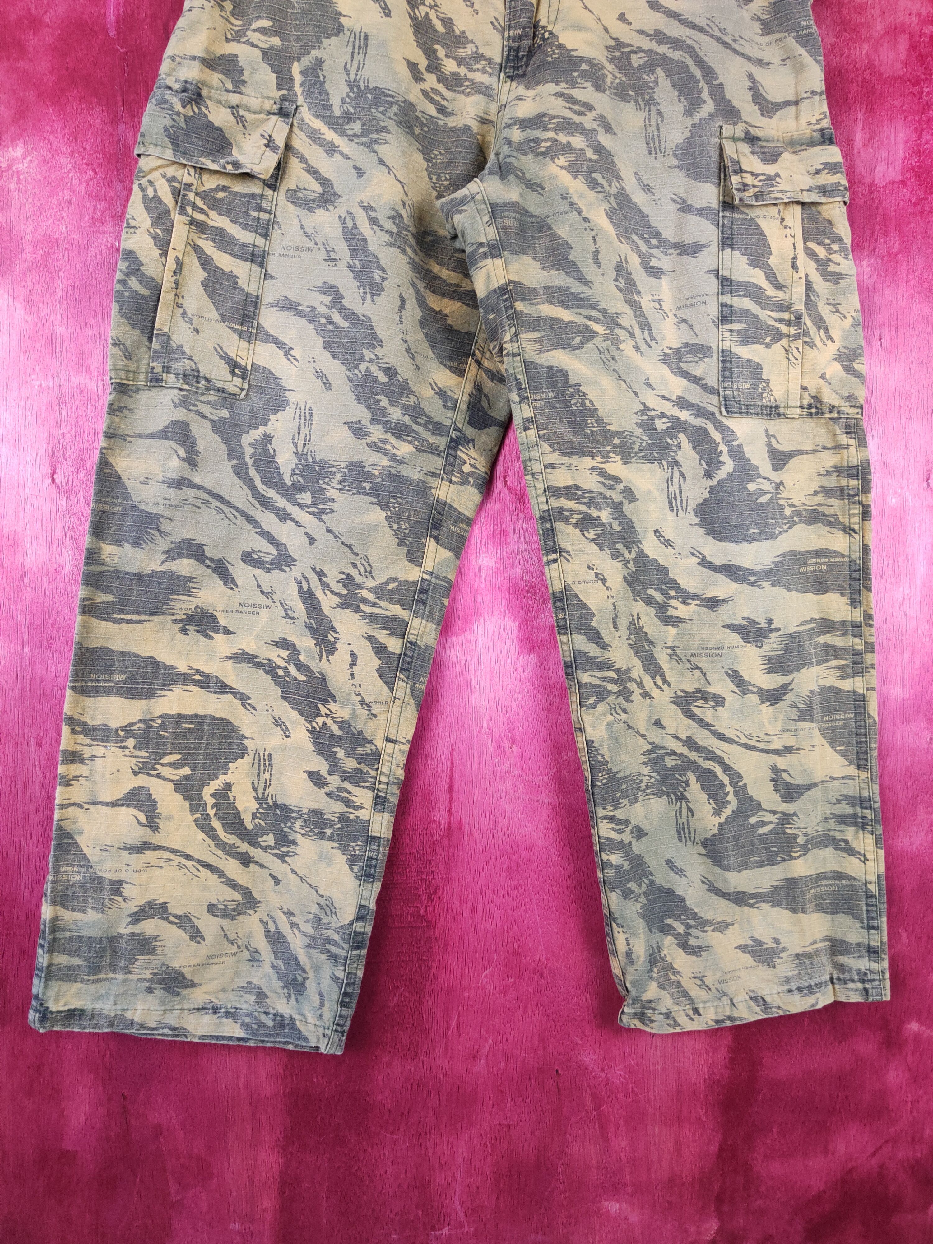 Japanese Brand Military yellow multi pocket tactical pant #S351 Size US 32 / EU 48 - 3 Thumbnail