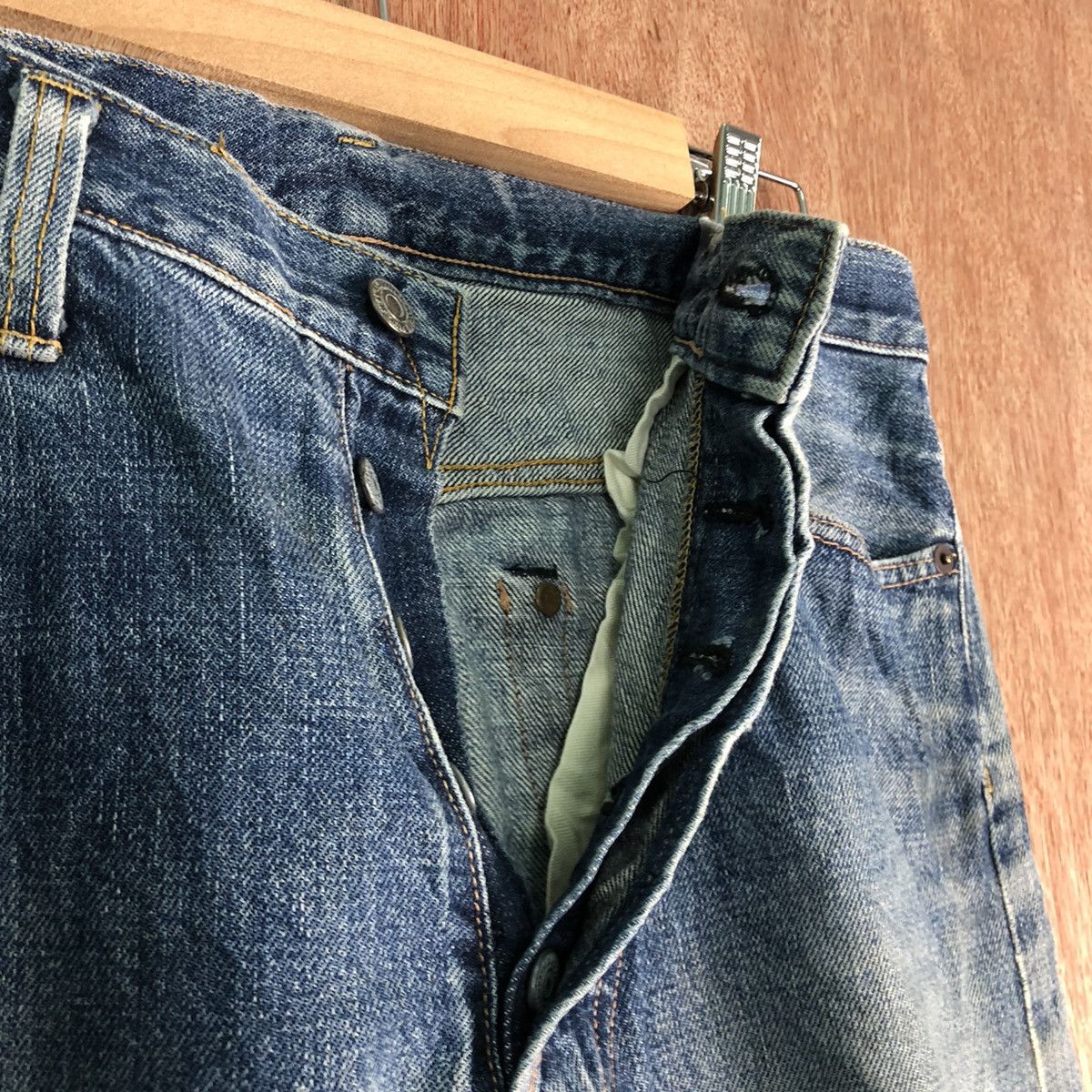 Johnbull DLL John Bull Distressed selvedge Denim like cobain #c137 Size US 33 - 8 Thumbnail