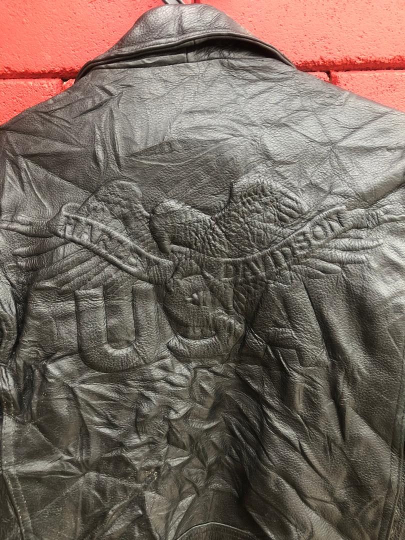 Harley Davidson × Vintage Vintage Harley Davidson Leather Jacket Motorcycle Fashion Size US L / EU 52-54 / 3 - 15 Thumbnail