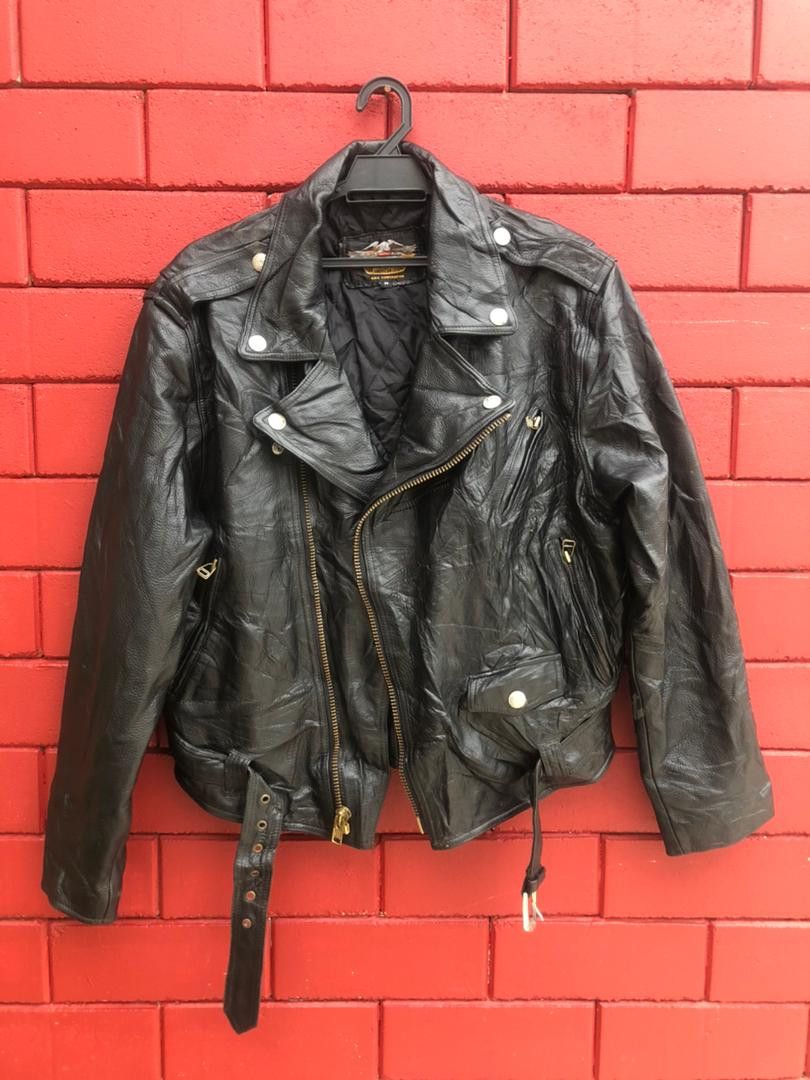 Harley Davidson × Vintage Vintage Harley Davidson Leather Jacket Motorcycle Fashion Size US L / EU 52-54 / 3 - 1 Thumbnail