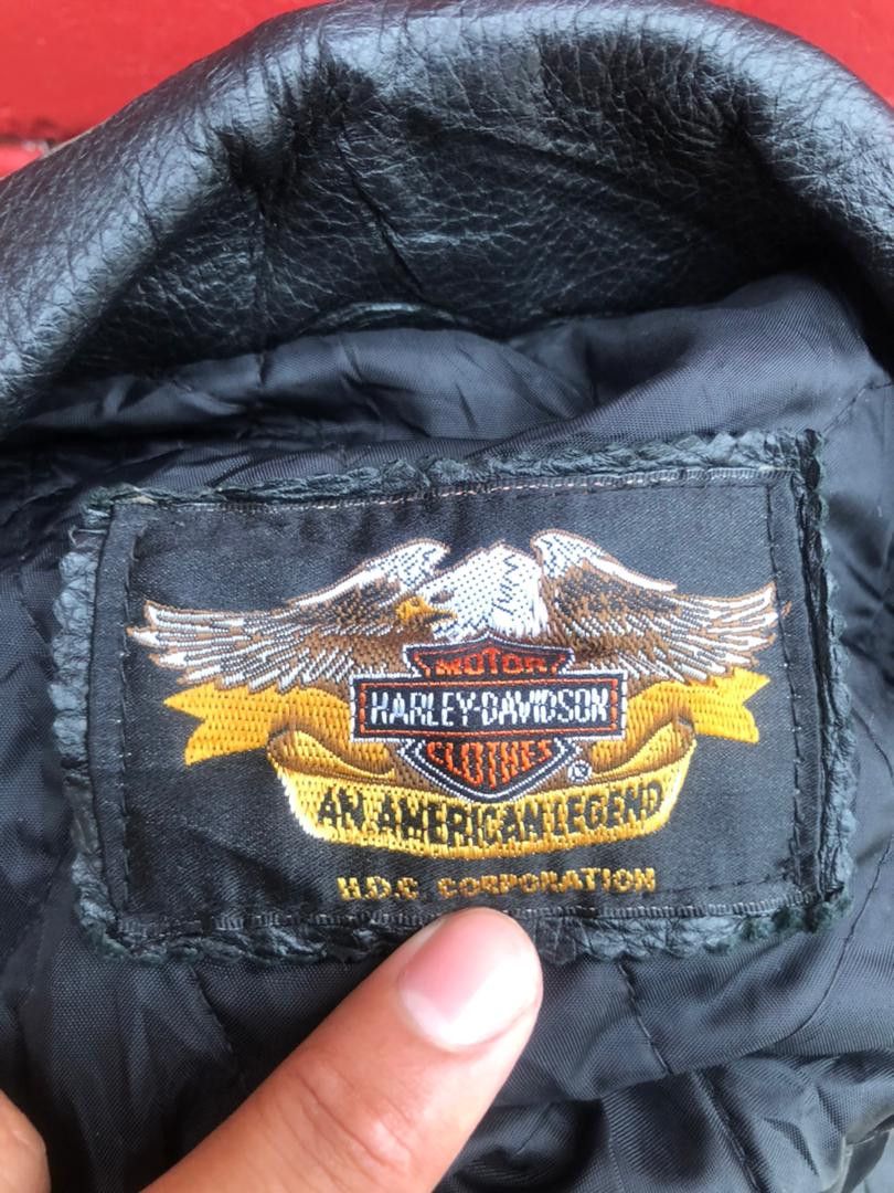 Harley Davidson × Vintage Vintage Harley Davidson Leather Jacket Motorcycle Fashion Size US L / EU 52-54 / 3 - 14 Thumbnail