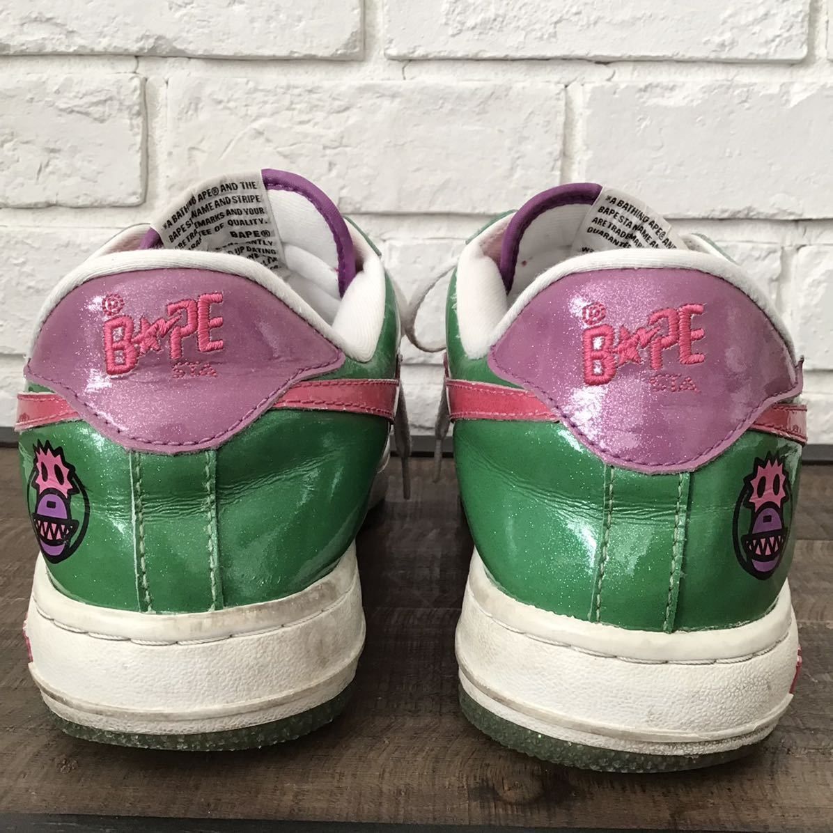 Bape Glitter BAPESTA Sneakers a bathing ape BAPE STA shoes NIGO Size US 9 / EU 42 - 5 Thumbnail