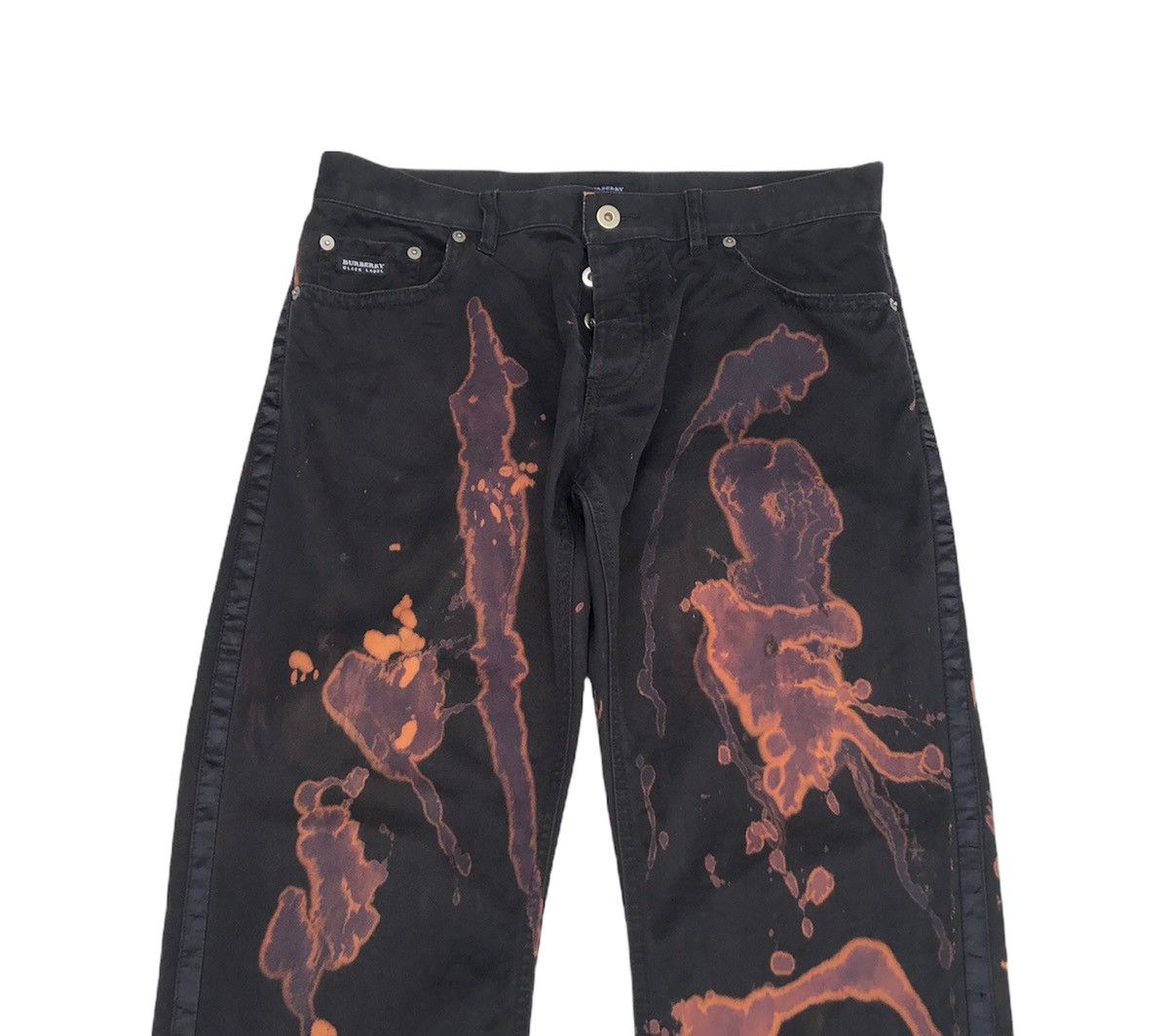 Burberry 🔥Archival Burberry Black Label Custom Bleached Jeans Size US 32 / EU 48 - 3 Thumbnail