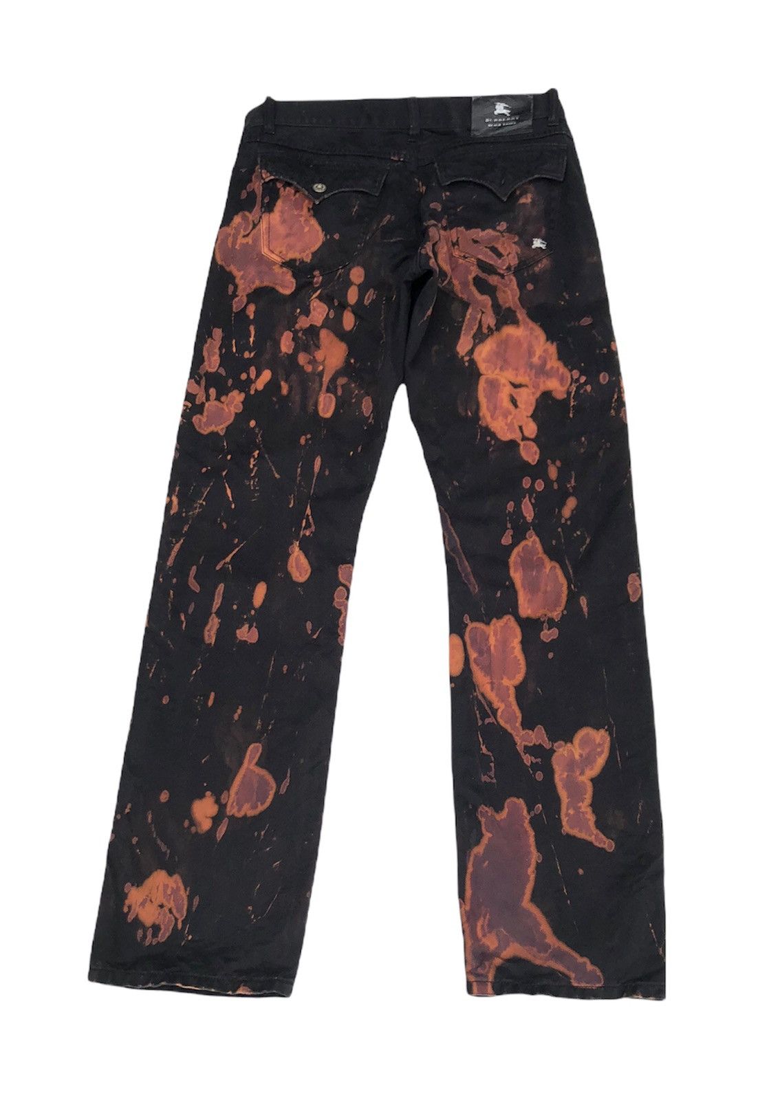 Burberry 🔥Archival Burberry Black Label Custom Bleached Jeans Size US 32 / EU 48 - 2 Thumbnail