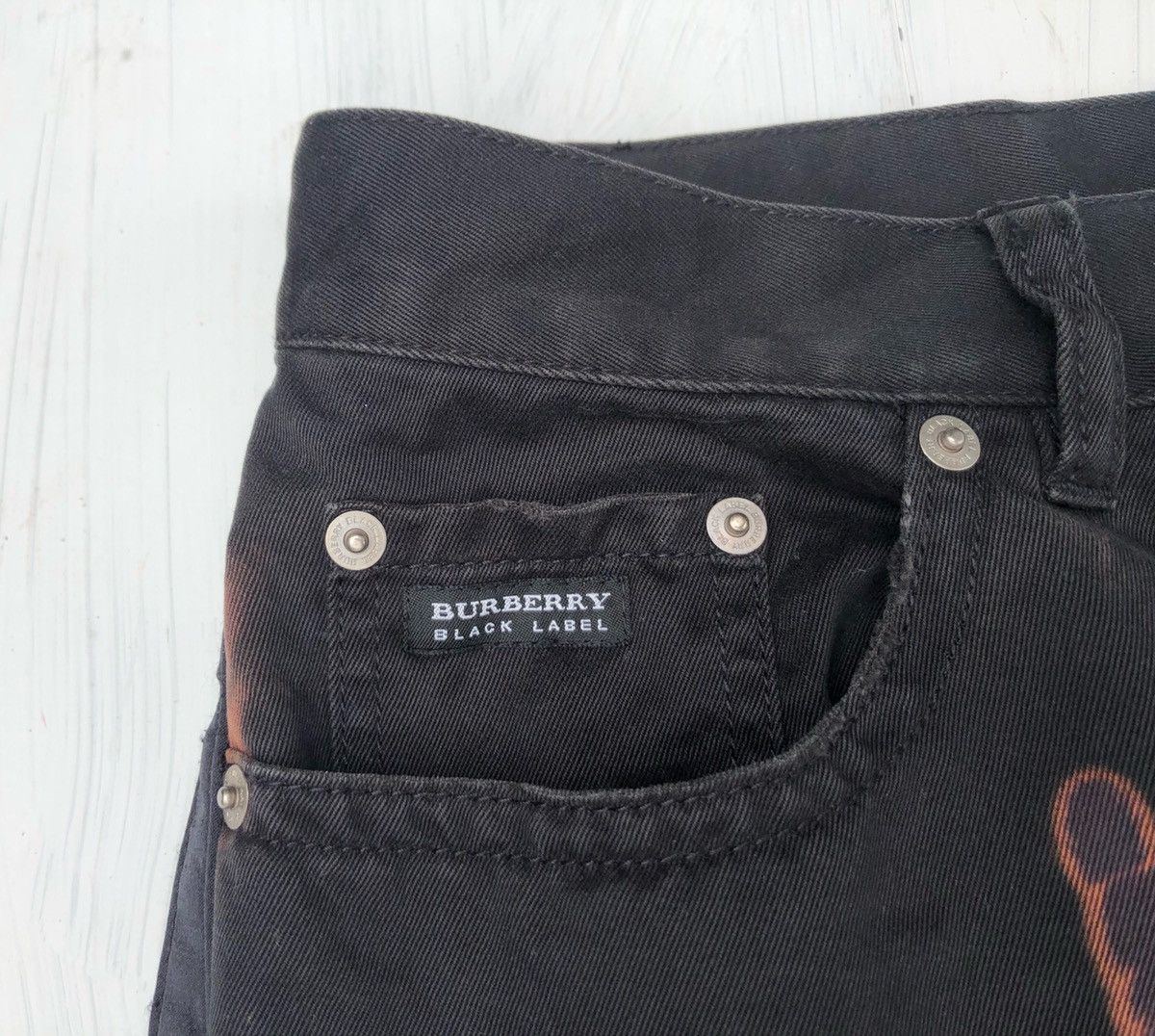 Burberry 🔥Archival Burberry Black Label Custom Bleached Jeans Size US 32 / EU 48 - 11 Thumbnail