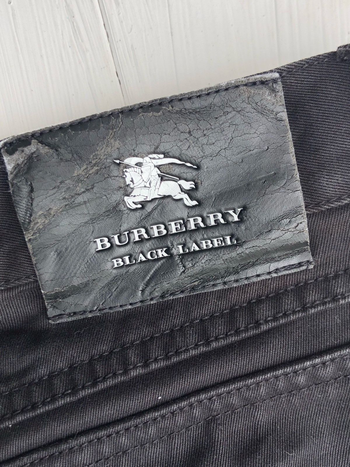 Burberry 🔥Archival Burberry Black Label Custom Bleached Jeans Size US 32 / EU 48 - 9 Thumbnail
