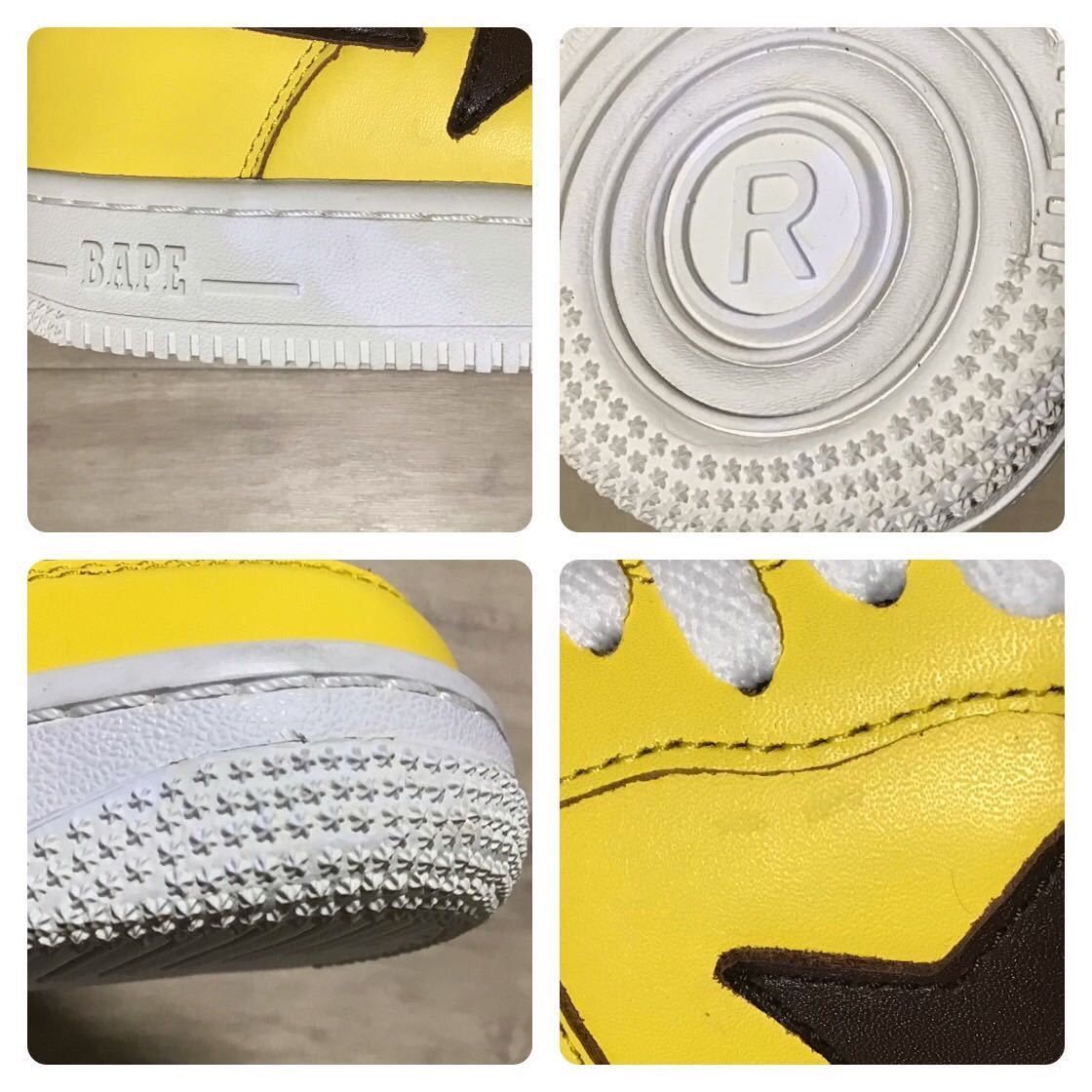 Bape Leather BAPESTA sneakers yellow × brown BAPE STA APE shoes Size US 9 / EU 42 - 8 Thumbnail