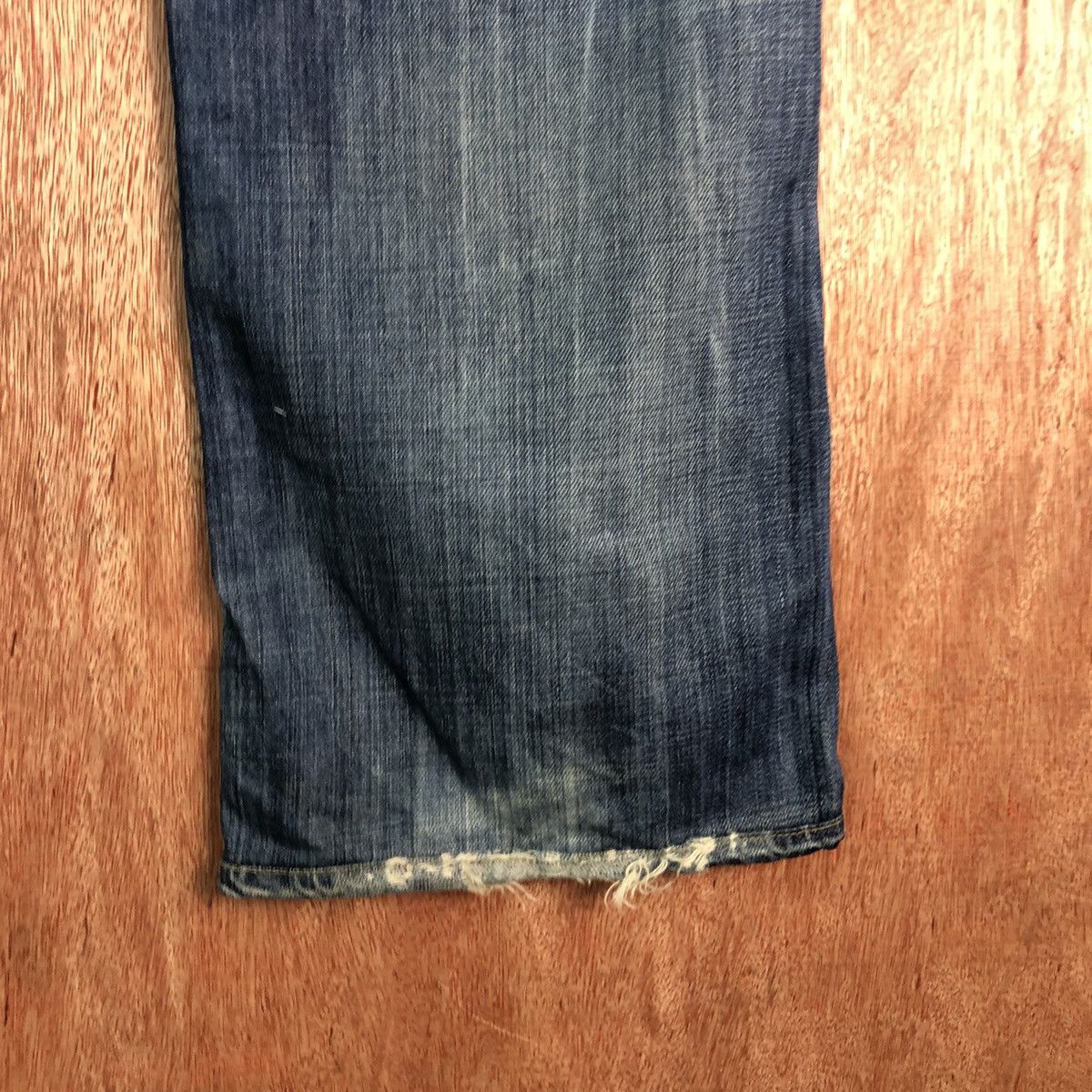 Jimmy Taverniti Jimmt Taverniti Blue Denim patchwork distressed Jeans #c135 Size US 31 - 12 Thumbnail