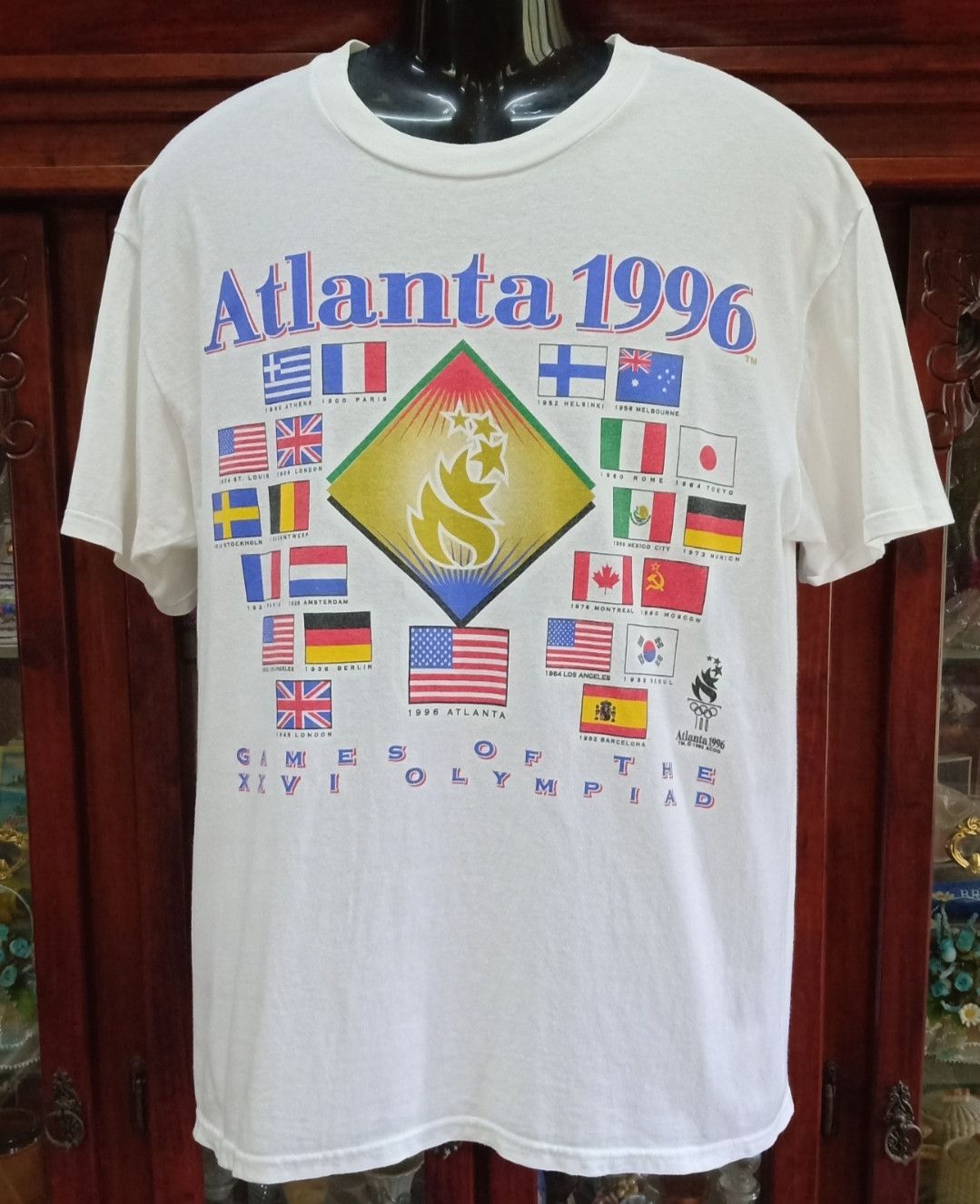 USA Olympics Vintage Atlanta 1996 Games Of The XXVI Olympiad T-shirt Size US L / EU 52-54 / 3 - 1 Thumbnail
