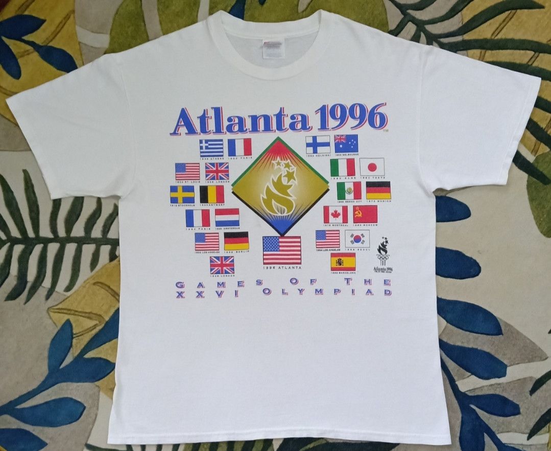 USA Olympics Vintage Atlanta 1996 Games Of The XXVI Olympiad T-shirt Size US L / EU 52-54 / 3 - 3 Thumbnail