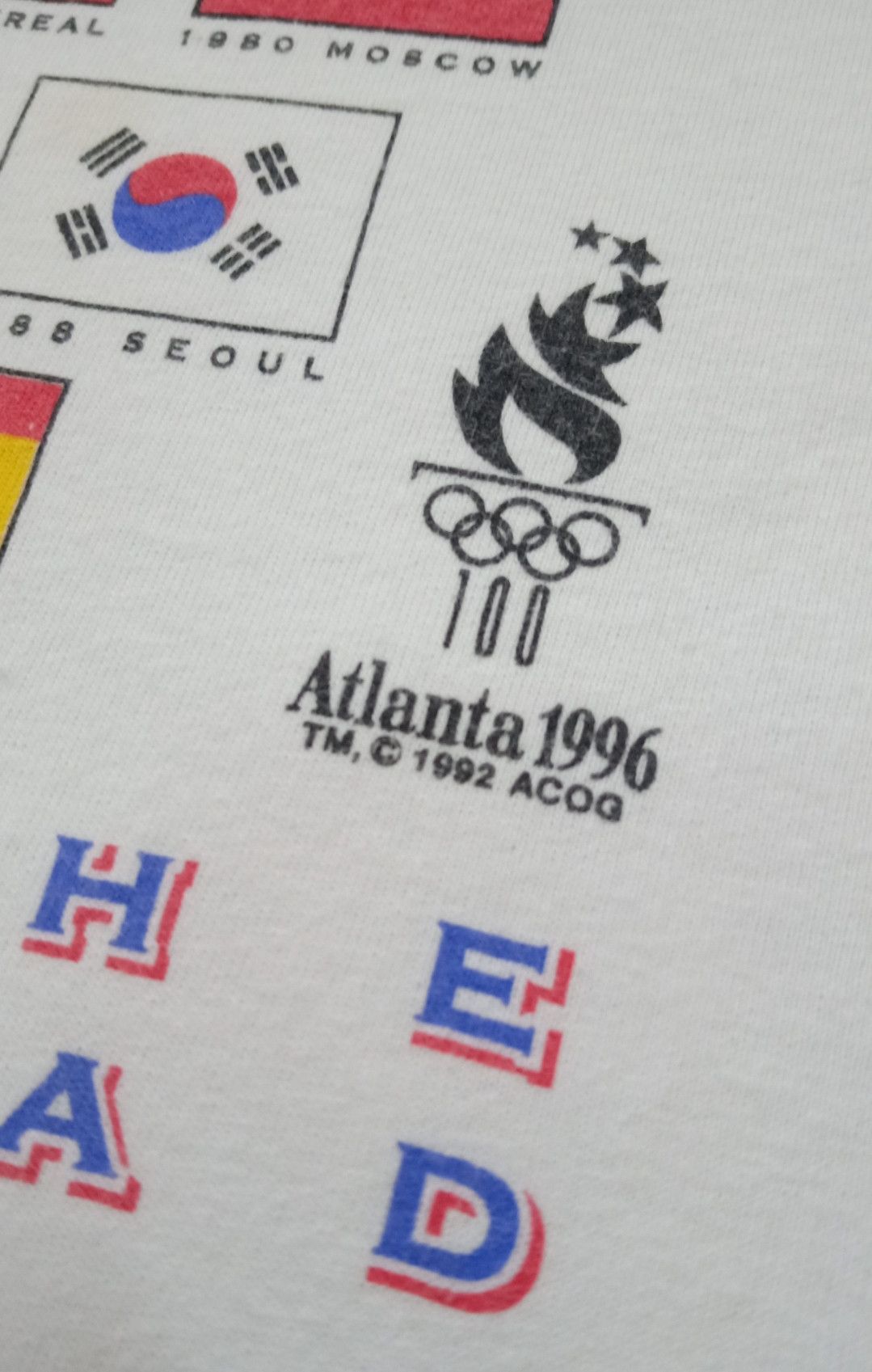 USA Olympics Vintage Atlanta 1996 Games Of The XXVI Olympiad T-shirt Size US L / EU 52-54 / 3 - 5 Thumbnail