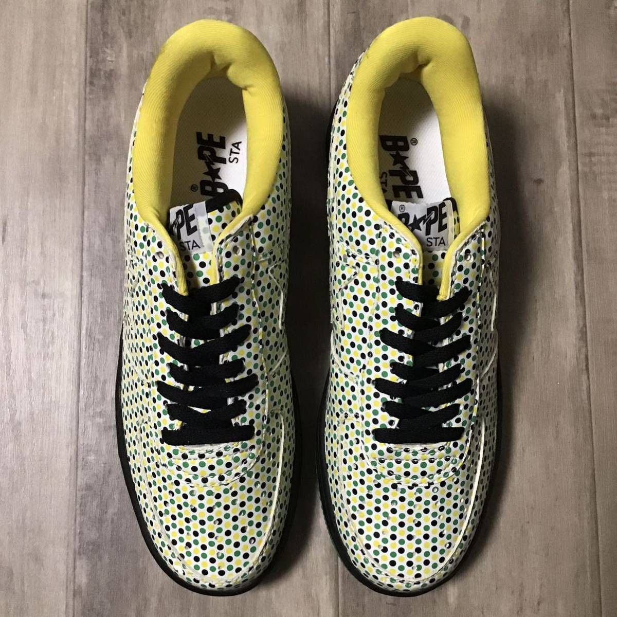 Bape DOT BAPE STA Patent leather sneakers a bathing ape shoes Size US 9.5 / EU 42-43 - 4 Thumbnail