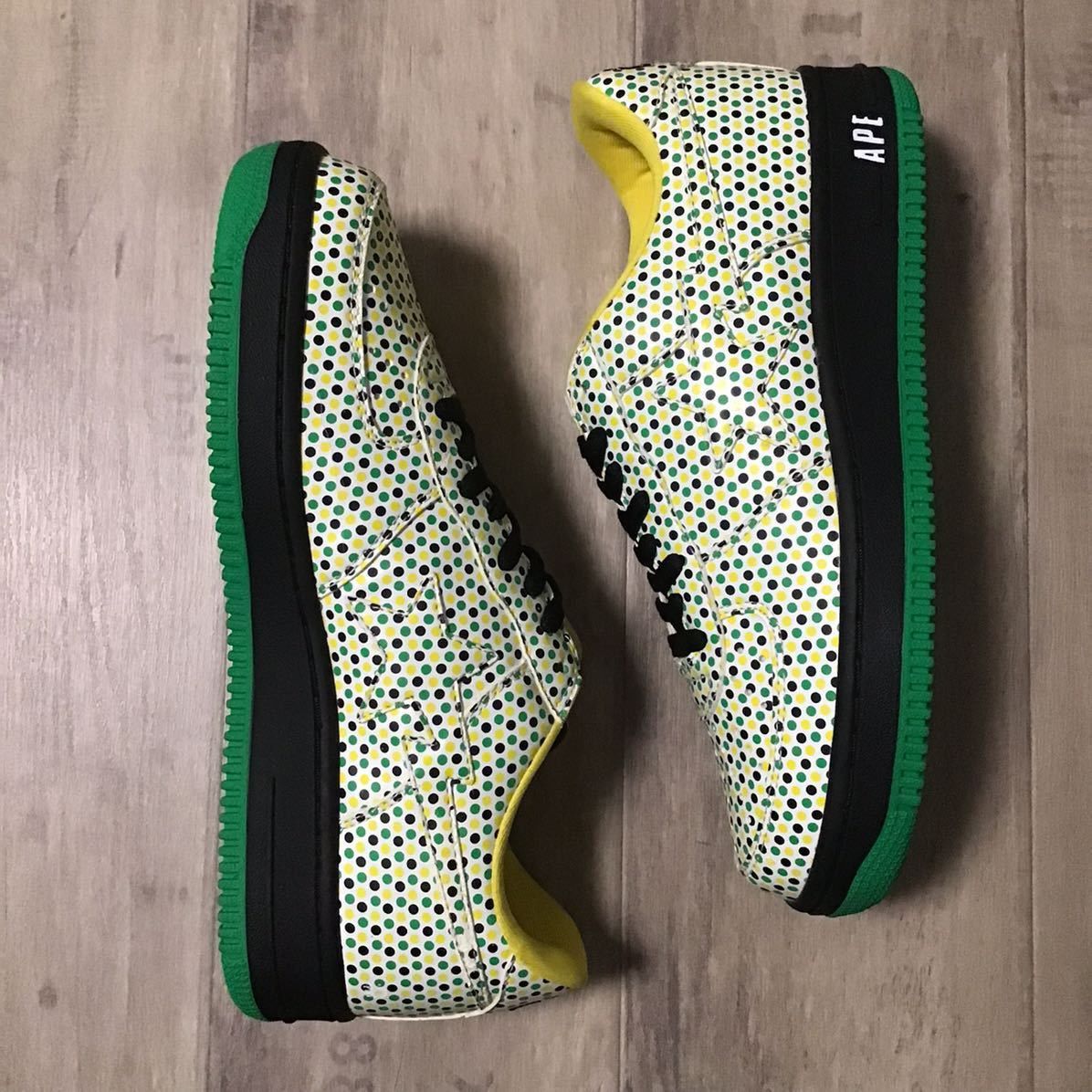 Bape DOT BAPE STA Patent leather sneakers a bathing ape shoes Size US 9.5 / EU 42-43 - 3 Thumbnail