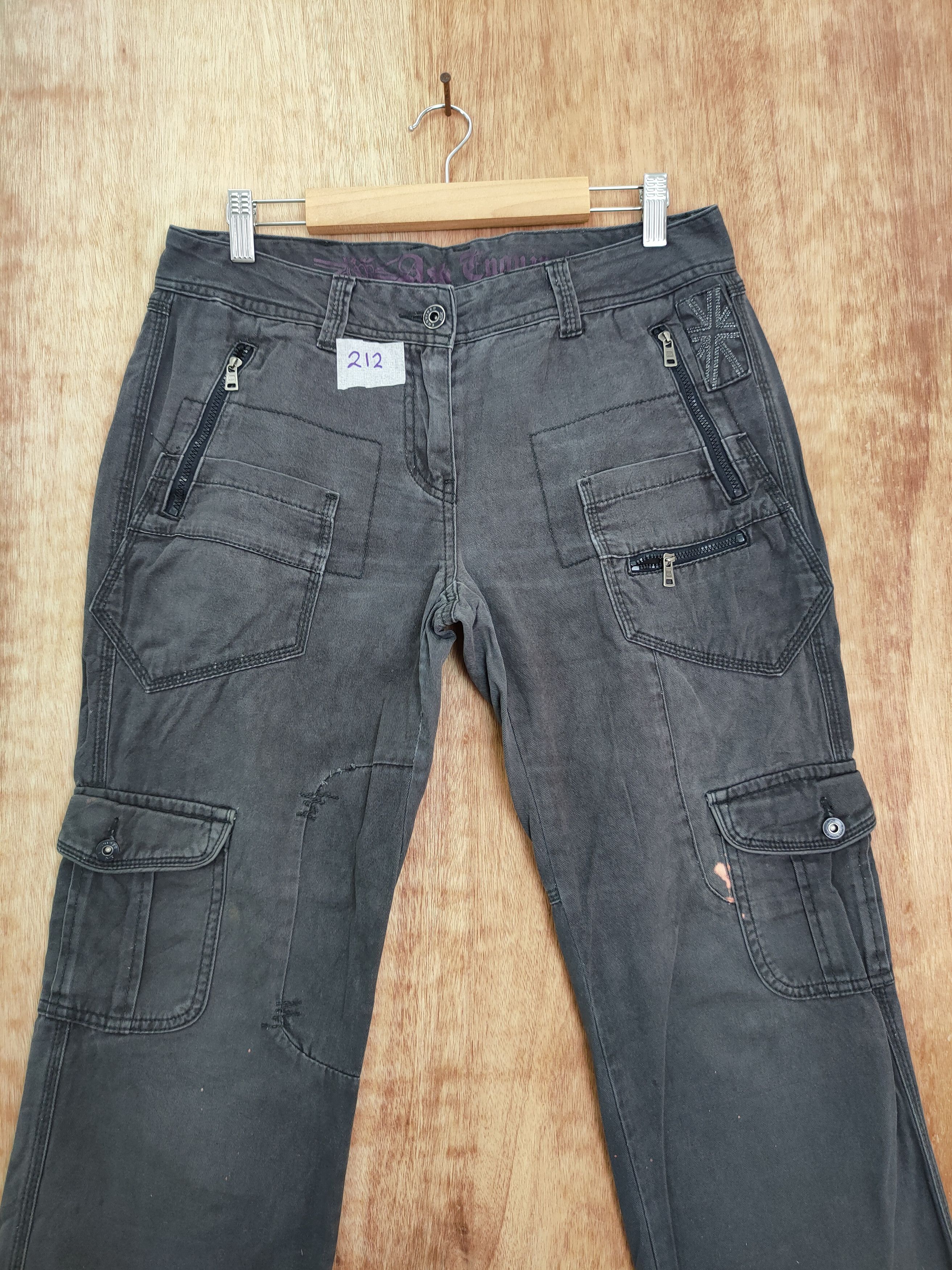 Japanese Brand DLL ASK Enquired Seditionaries multipocket cargo pants #212 Size US 30 / EU 46 - 4 Thumbnail