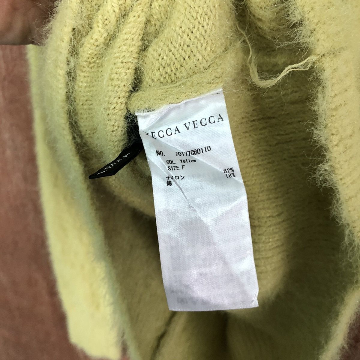 Vintage Yecca Vecca Green Shag Shaggy Fur Mohair Knitwear #6420 Size US M / EU 48-50 / 2 - 5 Thumbnail