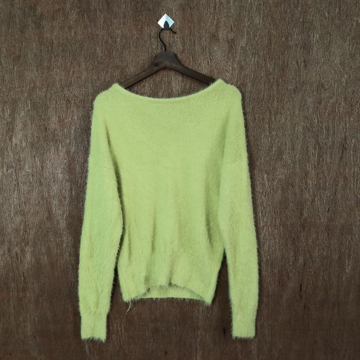Vintage Yecca Vecca Green Shag Shaggy Fur Mohair Knitwear #6420 Size US M / EU 48-50 / 2 - 6 Thumbnail