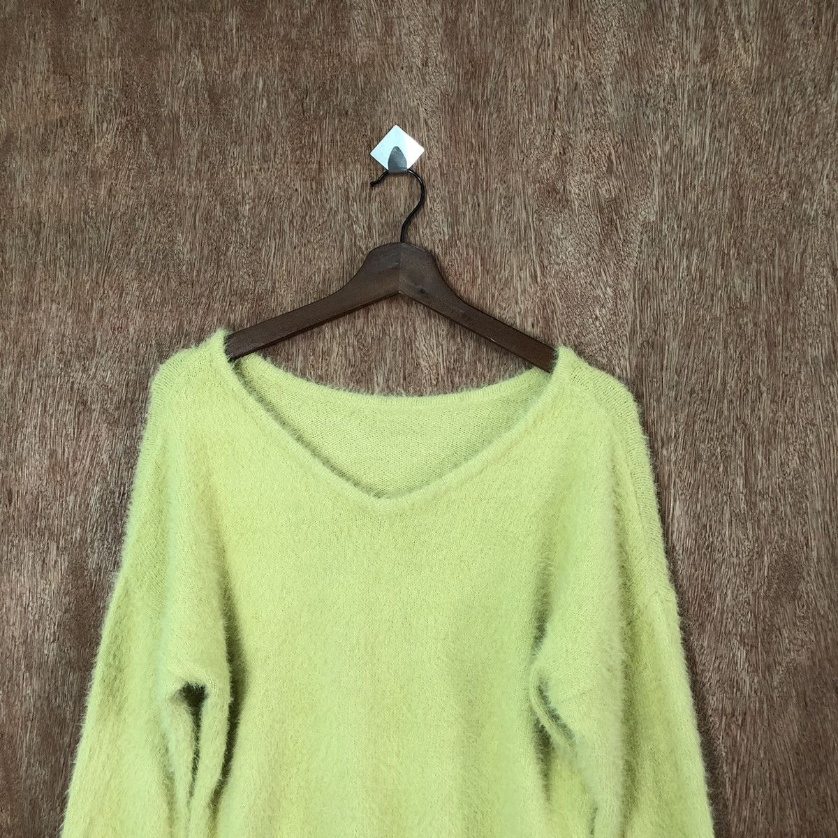 Vintage Yecca Vecca Green Shag Shaggy Fur Mohair Knitwear #6420 Size US M / EU 48-50 / 2 - 2 Thumbnail