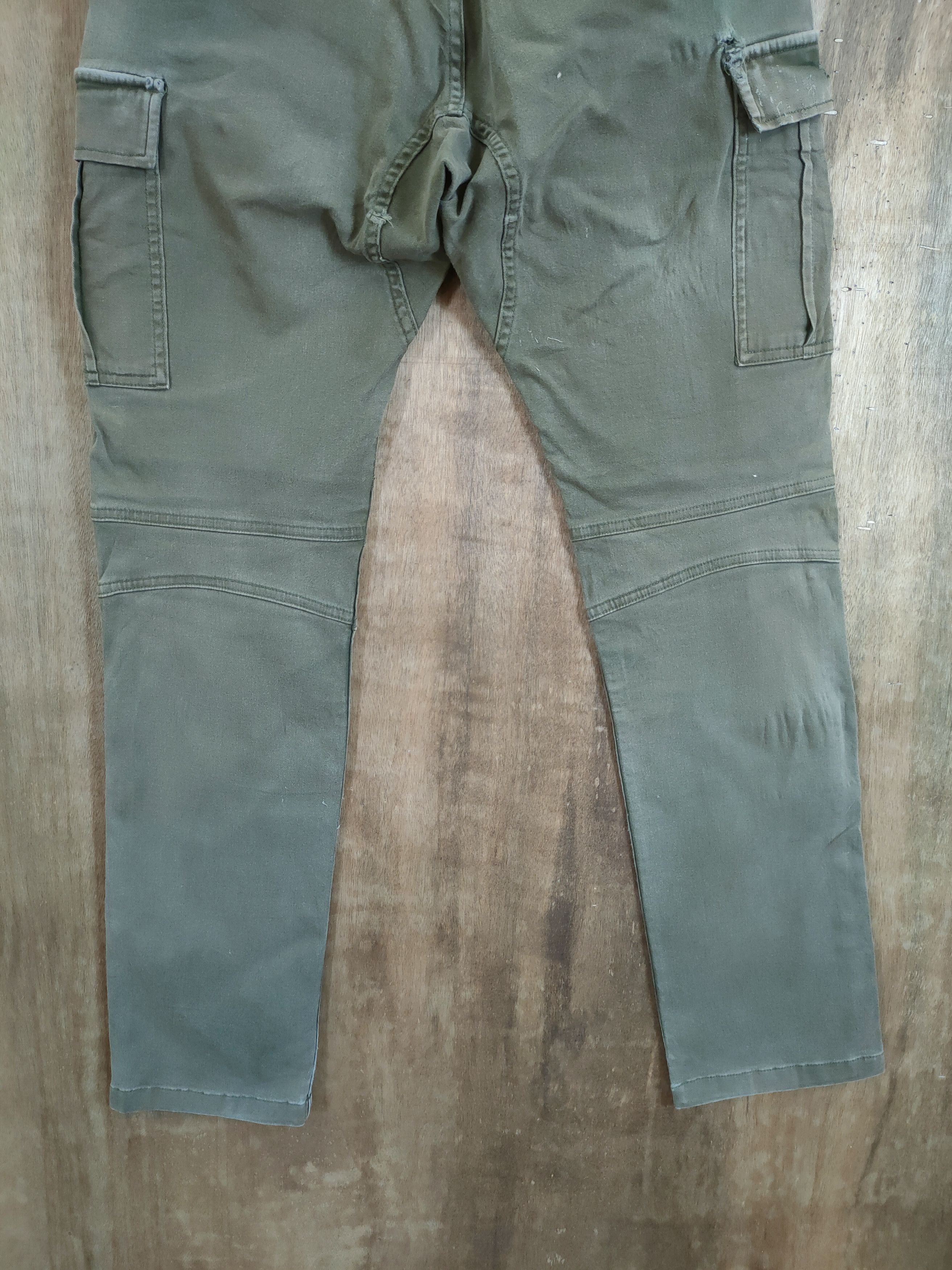 Japanese Brand D Gladiator Green multi pocket tactical cargo pants #46-777 Size US 31 - 5 Thumbnail