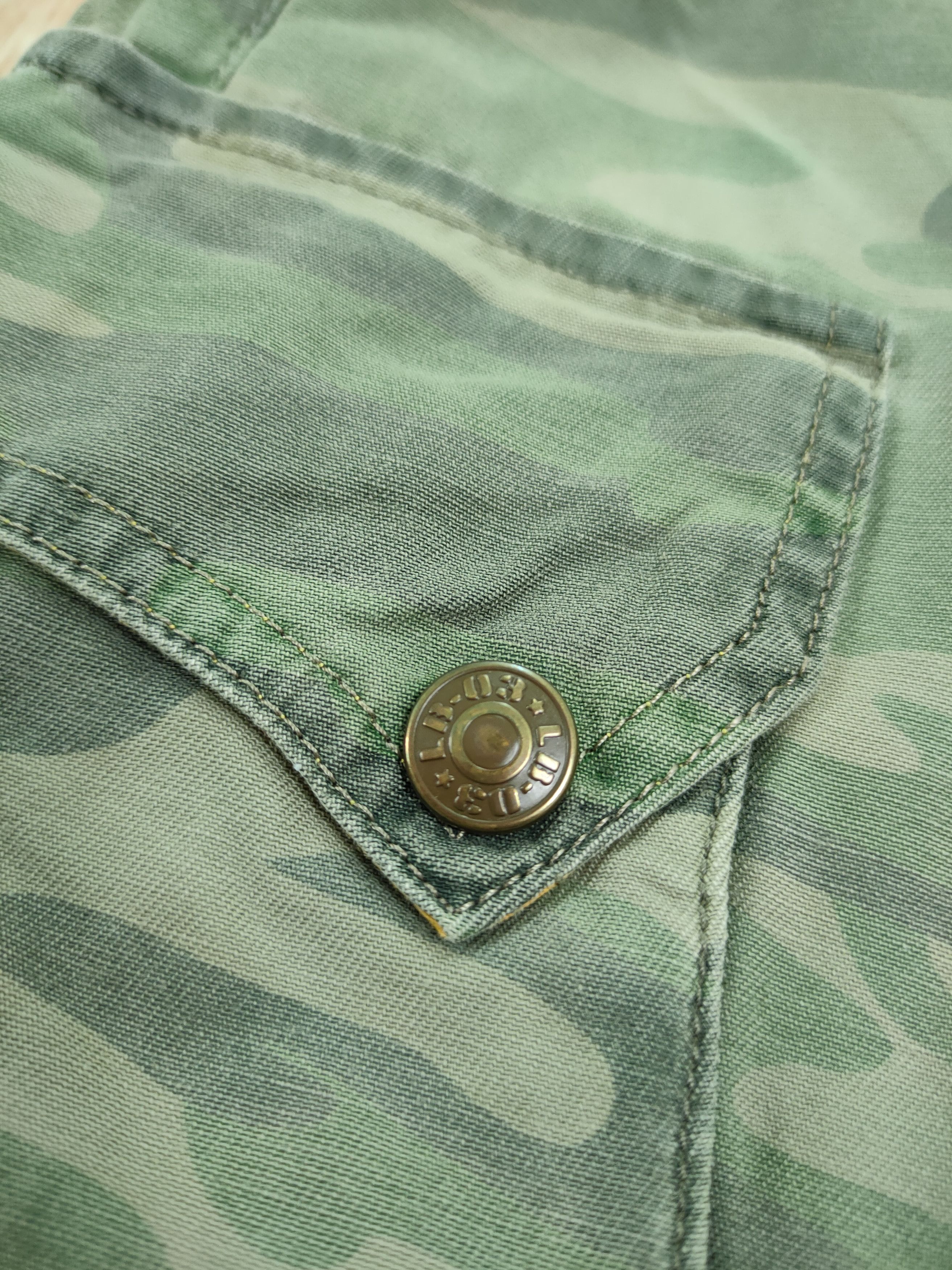 Japanese Brand DL LB03 camo army multipocket tactical cargo pants #4144 Size 29" - 5 Thumbnail