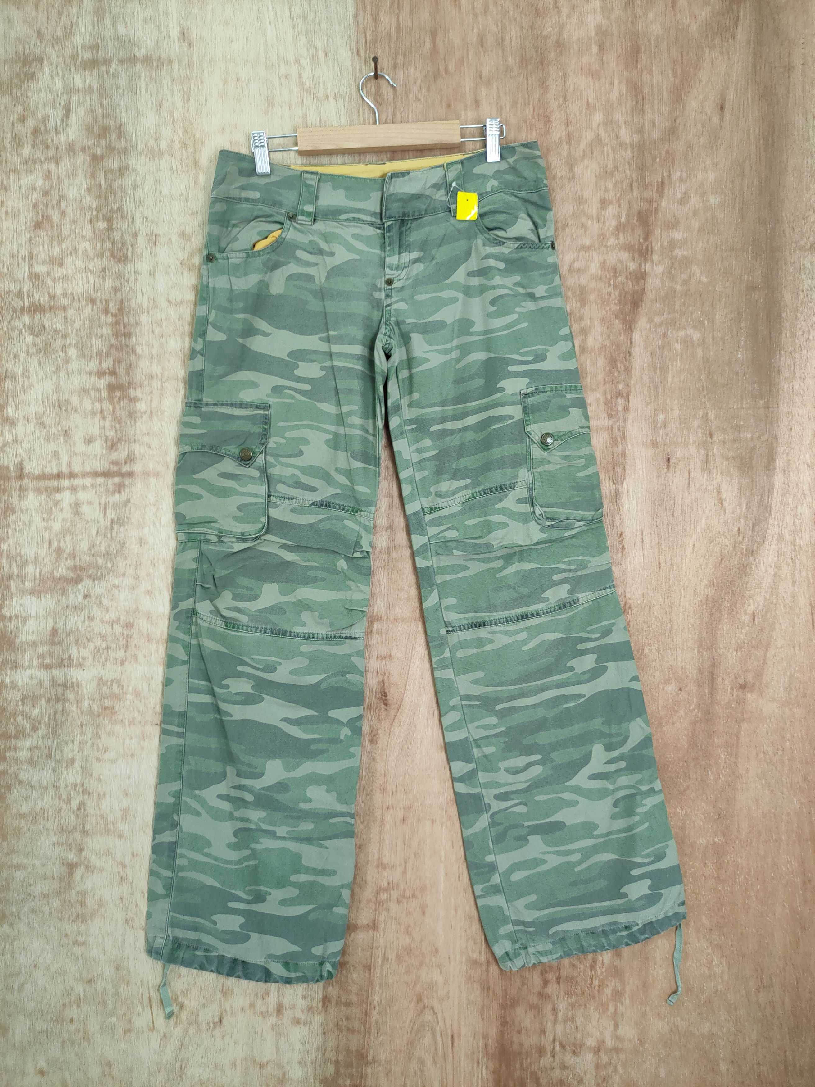 Japanese Brand DL LB03 camo army multipocket tactical cargo pants #4144 Size 29" - 1 Thumbnail