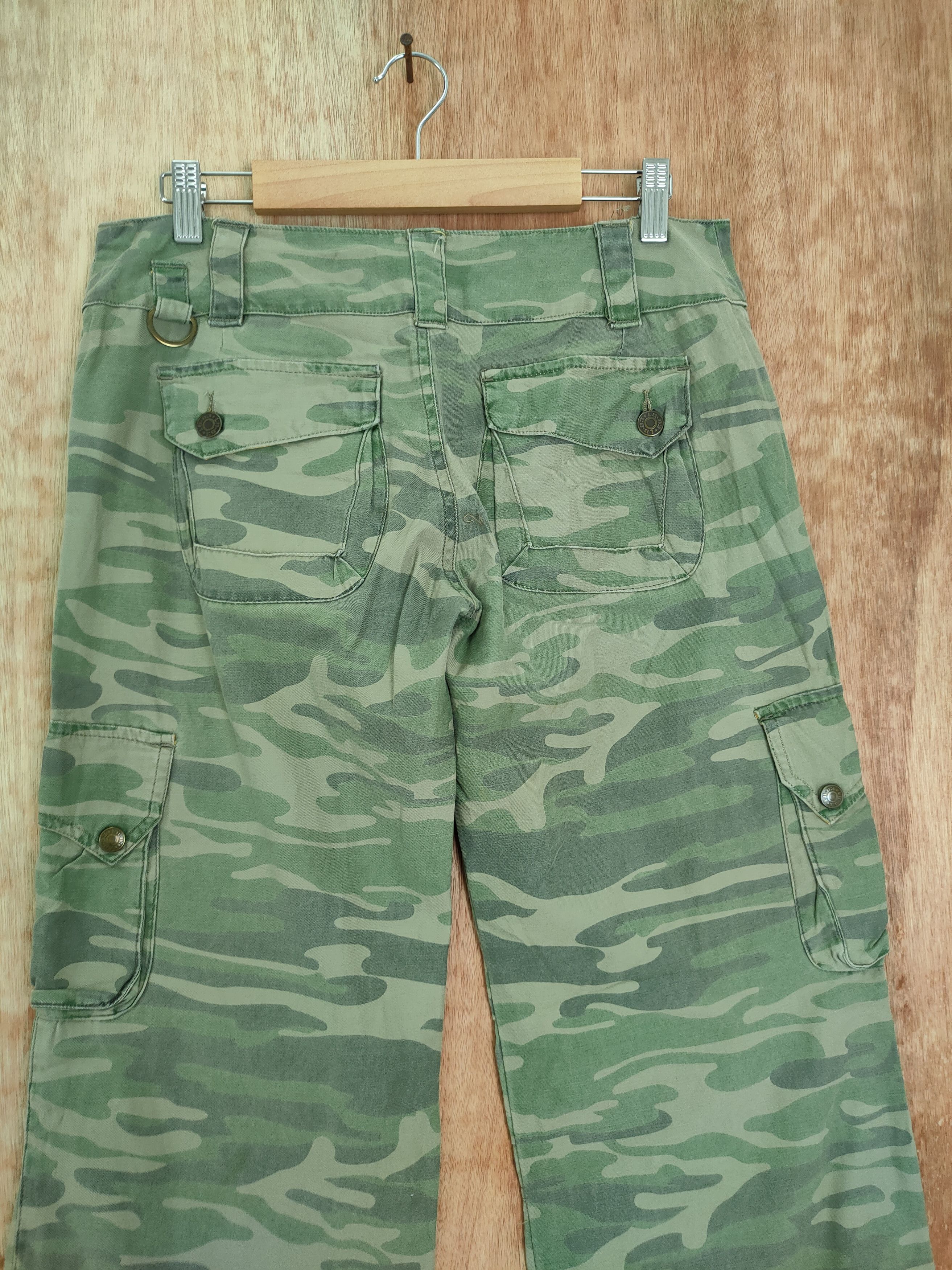 Japanese Brand DL LB03 camo army multipocket tactical cargo pants #4144 Size 29" - 8 Thumbnail