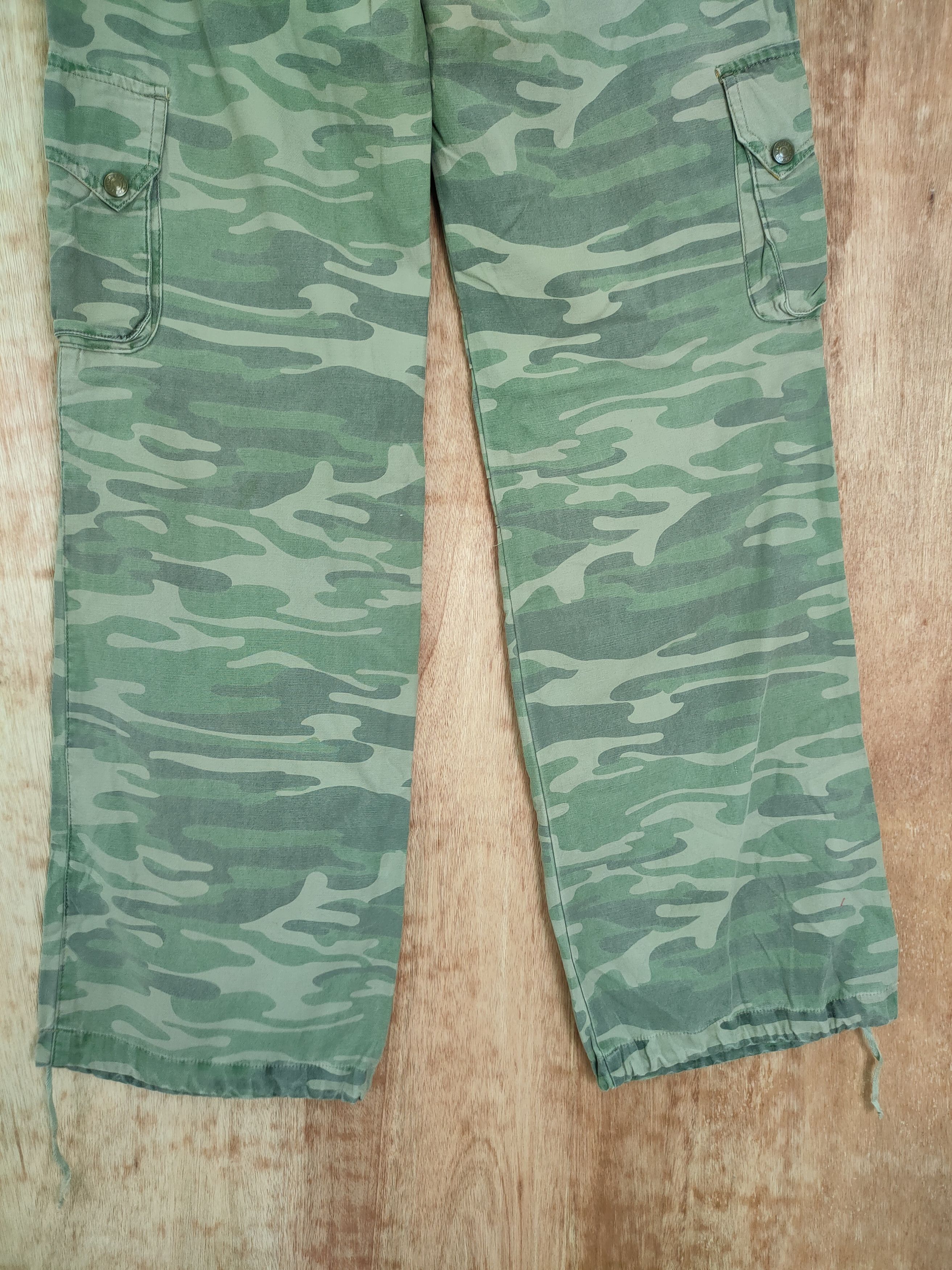 Japanese Brand DL LB03 camo army multipocket tactical cargo pants #4144 Size 29" - 7 Thumbnail