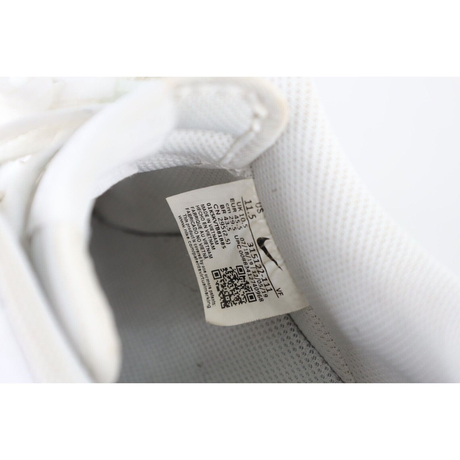 Nike Nike Air Force 1 '07 Low Lace Up Sneakers Shoes Summit Size US 11.5 / EU 44-45 - 9 Thumbnail