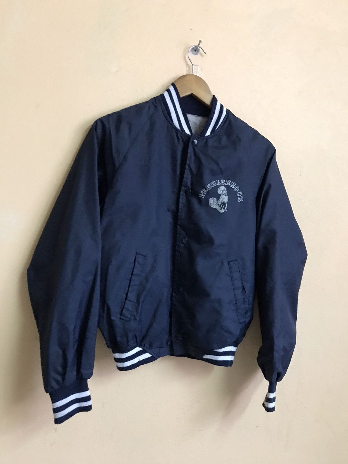 Japanese Brand PEBBLEBROOK BOMBER LIGHT JACKET CHEERLEADER Size US S / EU 44-46 / 1 - 6 Thumbnail