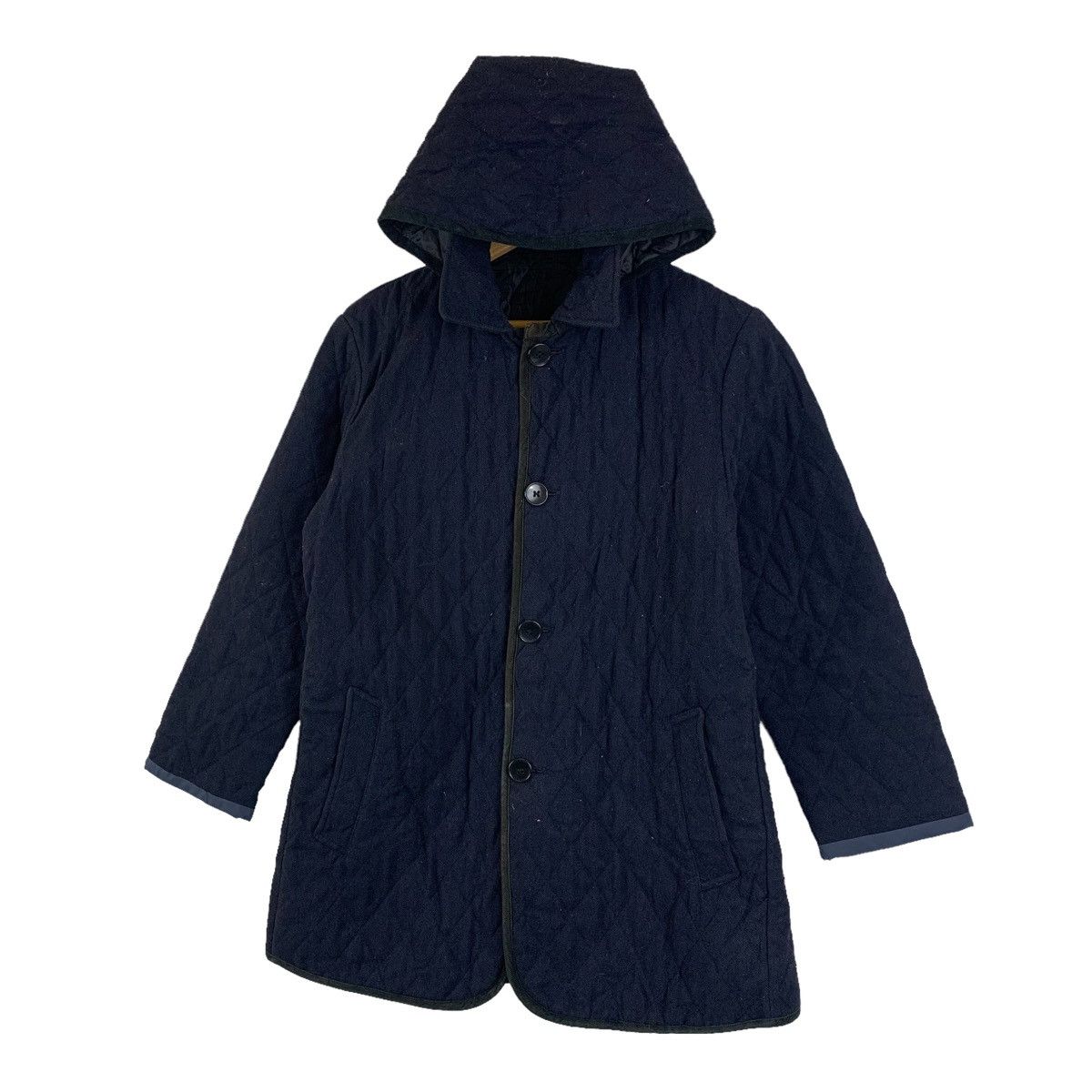 Japanese Brand × United Arrows × Vintage UNITED ARROWS Japanese Casualwear Hoodie Quilted Coat Jacket Size US M / EU 48-50 / 2 - 4 Thumbnail