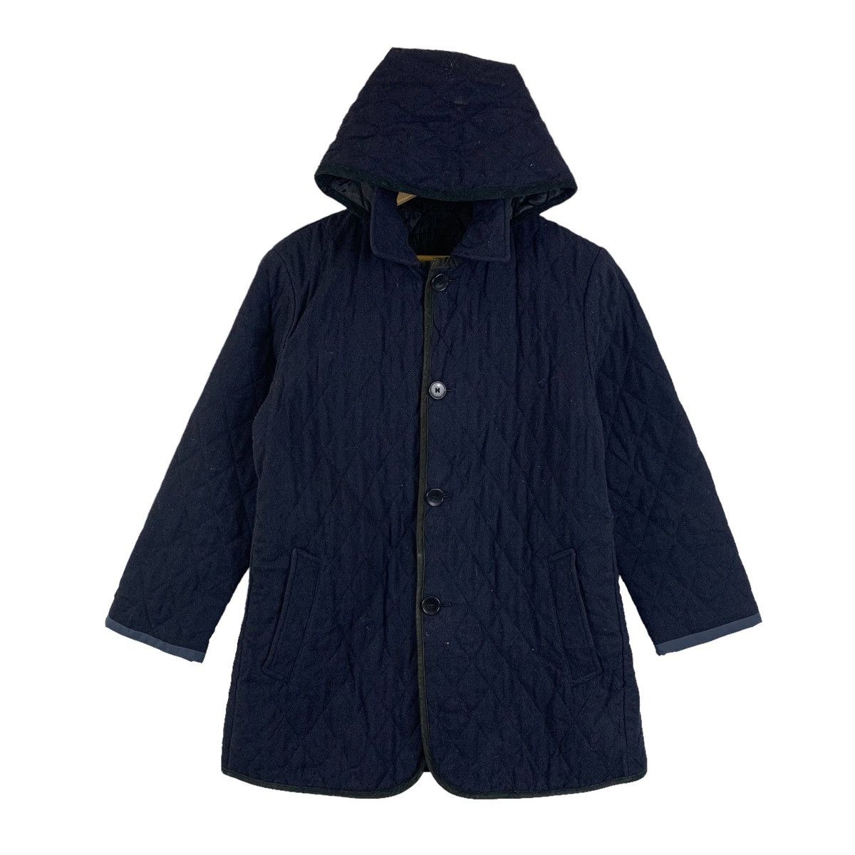 Japanese Brand × United Arrows × Vintage UNITED ARROWS Japanese Casualwear Hoodie Quilted Coat Jacket Size US M / EU 48-50 / 2 - 1 Thumbnail