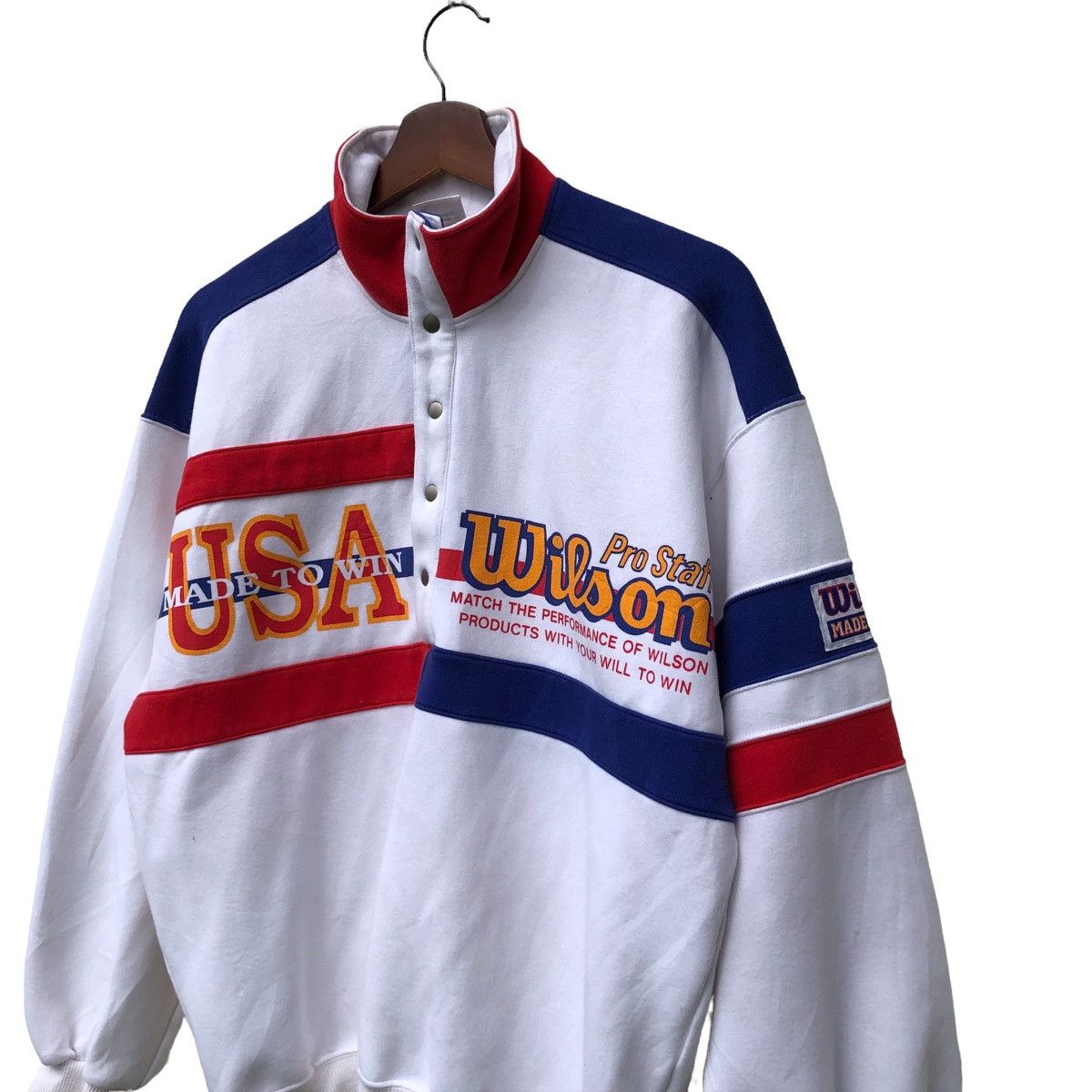 Mademoiselle Non Non 🔥VINTAGE WILSON MADE TO WIN PULLOVER Size US M / EU 48-50 / 2 - 2 Thumbnail