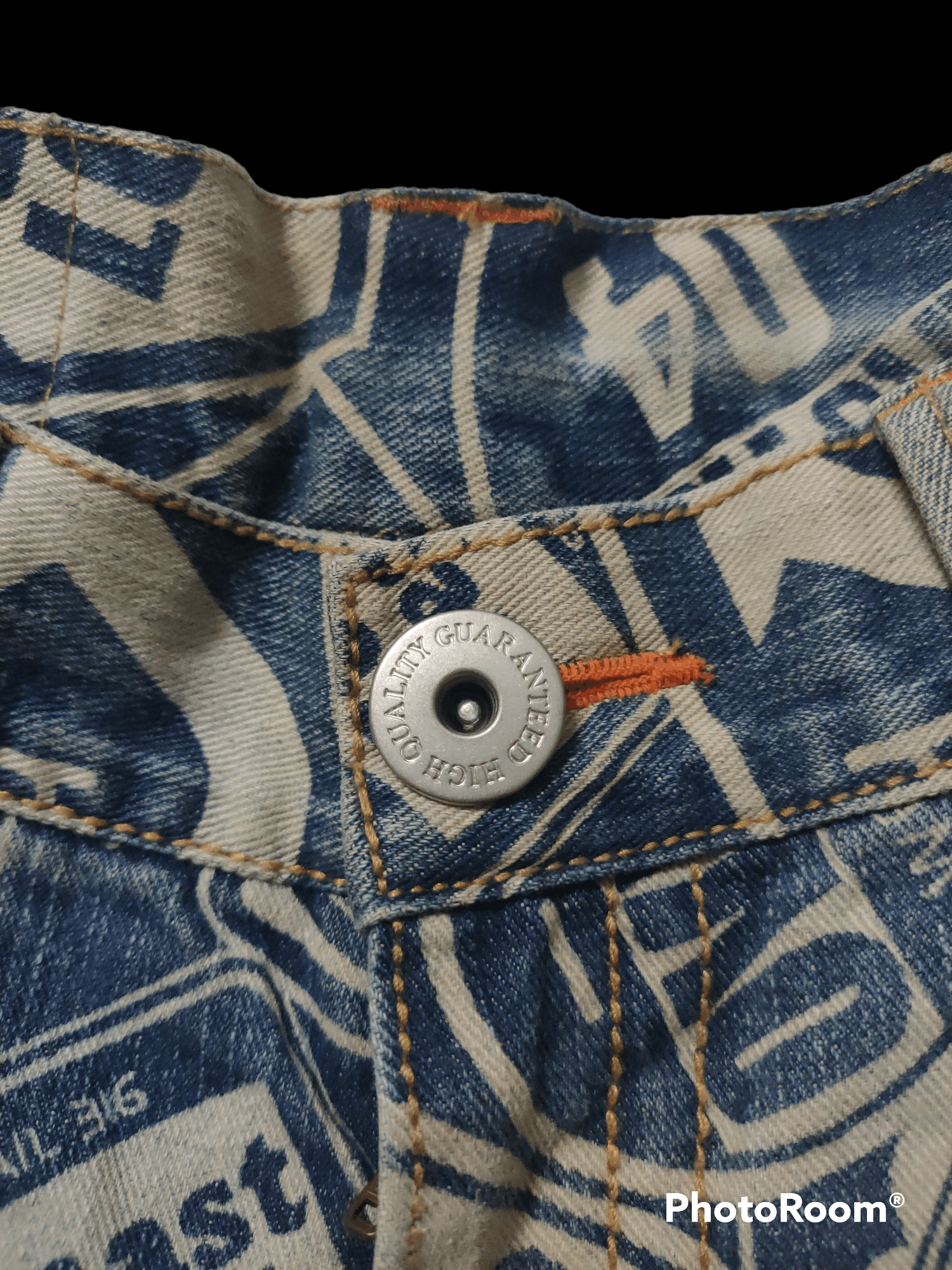 Hysteric Glamour × Japanese Brand Over Print Denime Authentic Style x Distressed Size US 29 - 5 Thumbnail