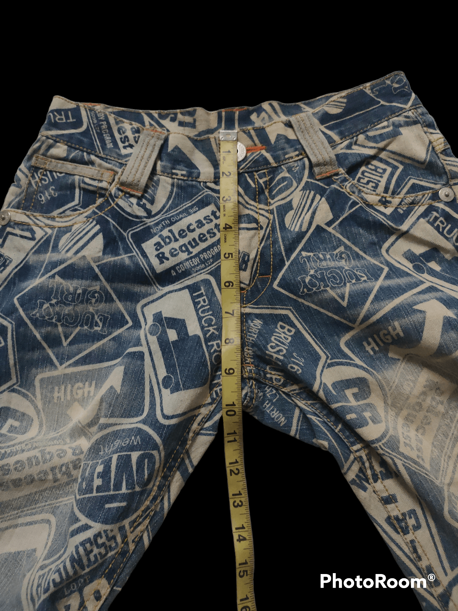 Hysteric Glamour × Japanese Brand Over Print Denime Authentic Style x Distressed Size US 29 - 8 Thumbnail
