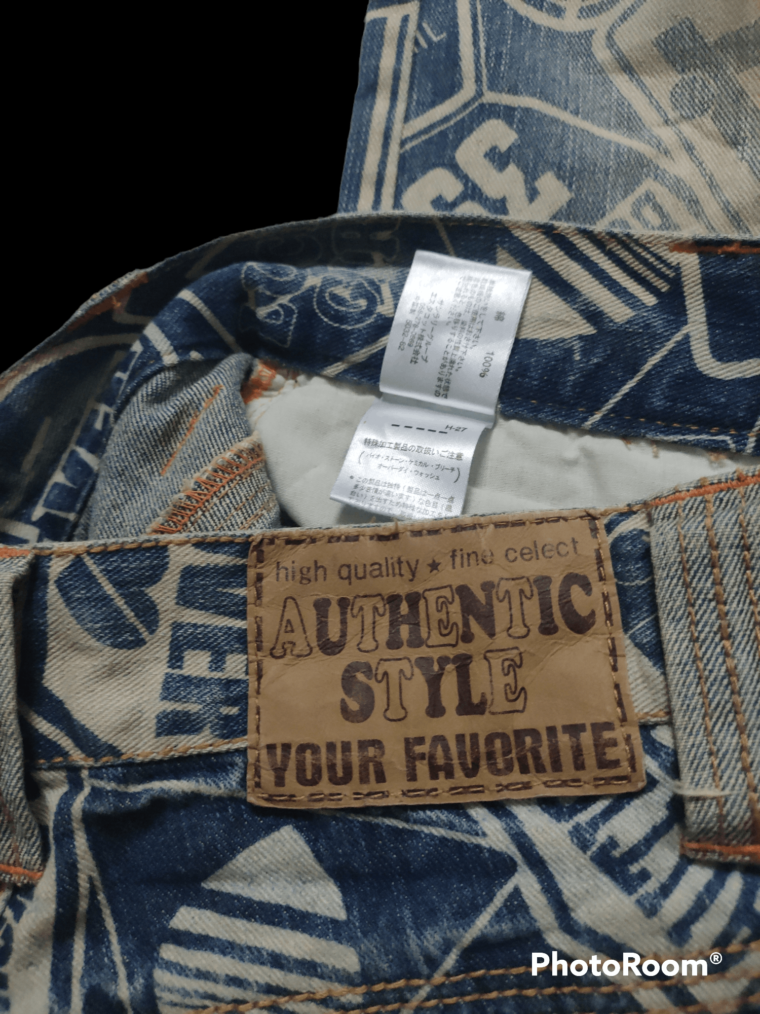 Hysteric Glamour × Japanese Brand Over Print Denime Authentic Style x Distressed Size US 29 - 4 Thumbnail