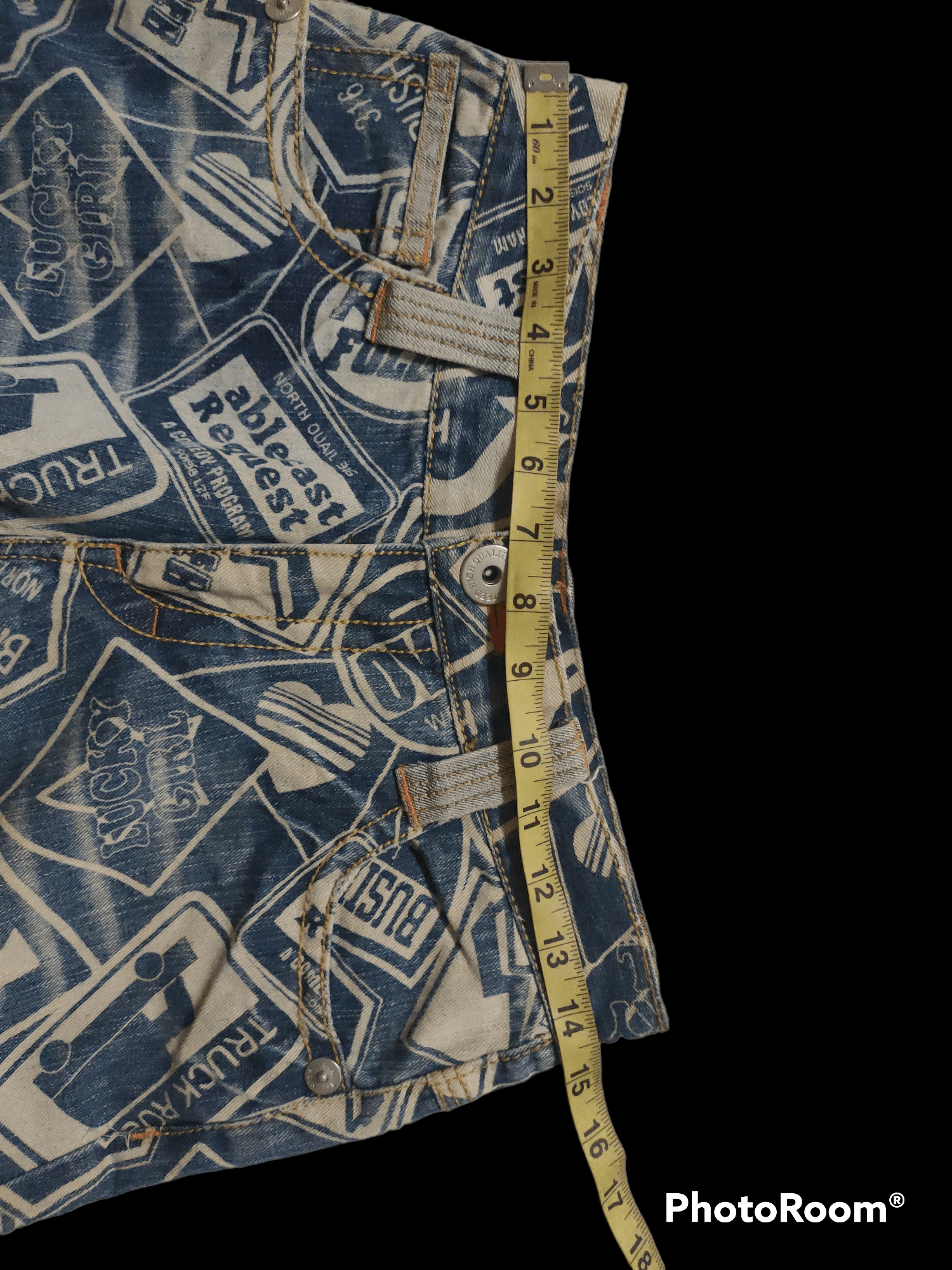 Hysteric Glamour × Japanese Brand Over Print Denime Authentic Style x Distressed Size US 29 - 6 Thumbnail