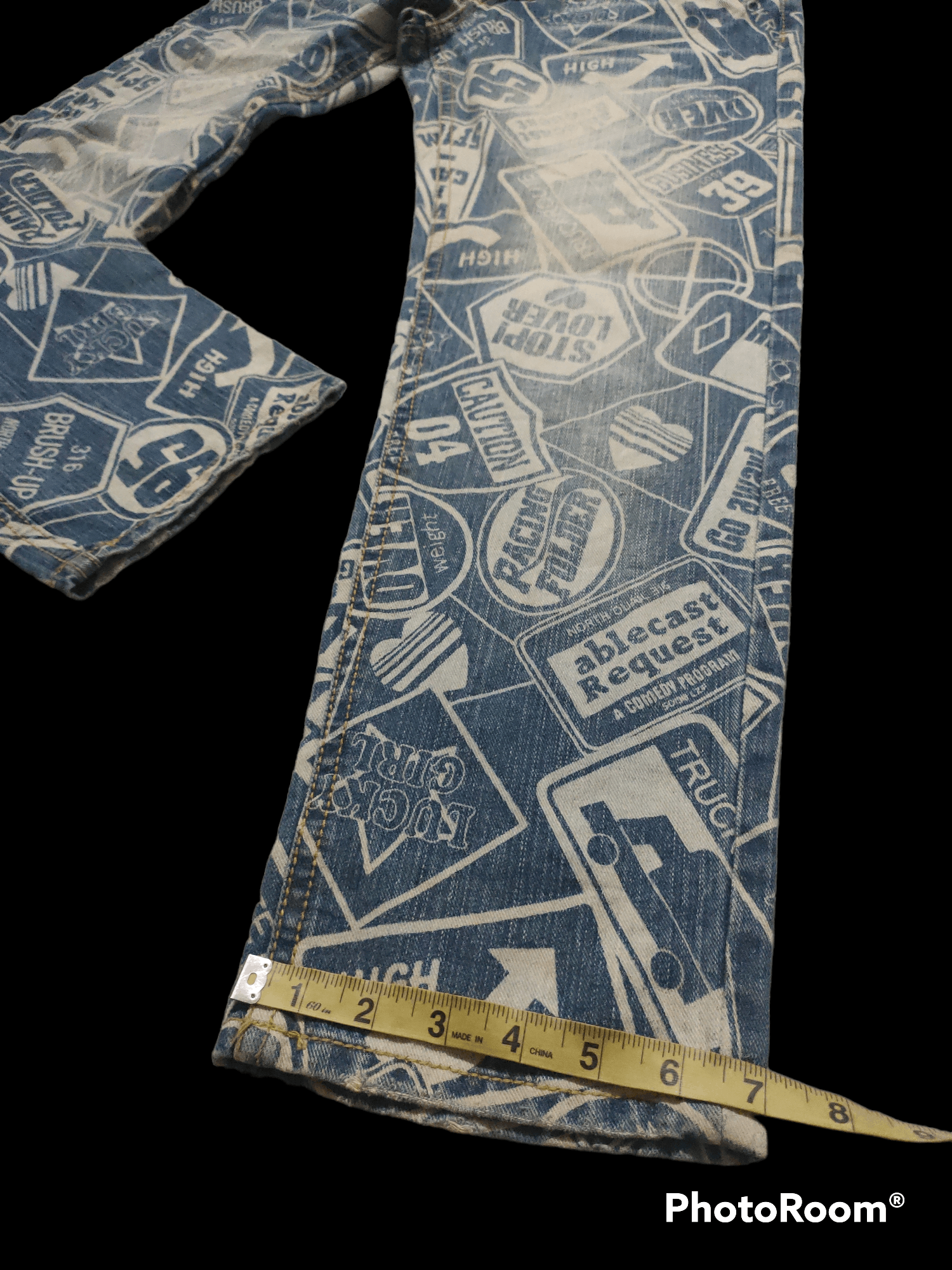 Hysteric Glamour × Japanese Brand Over Print Denime Authentic Style x Distressed Size US 29 - 9 Thumbnail