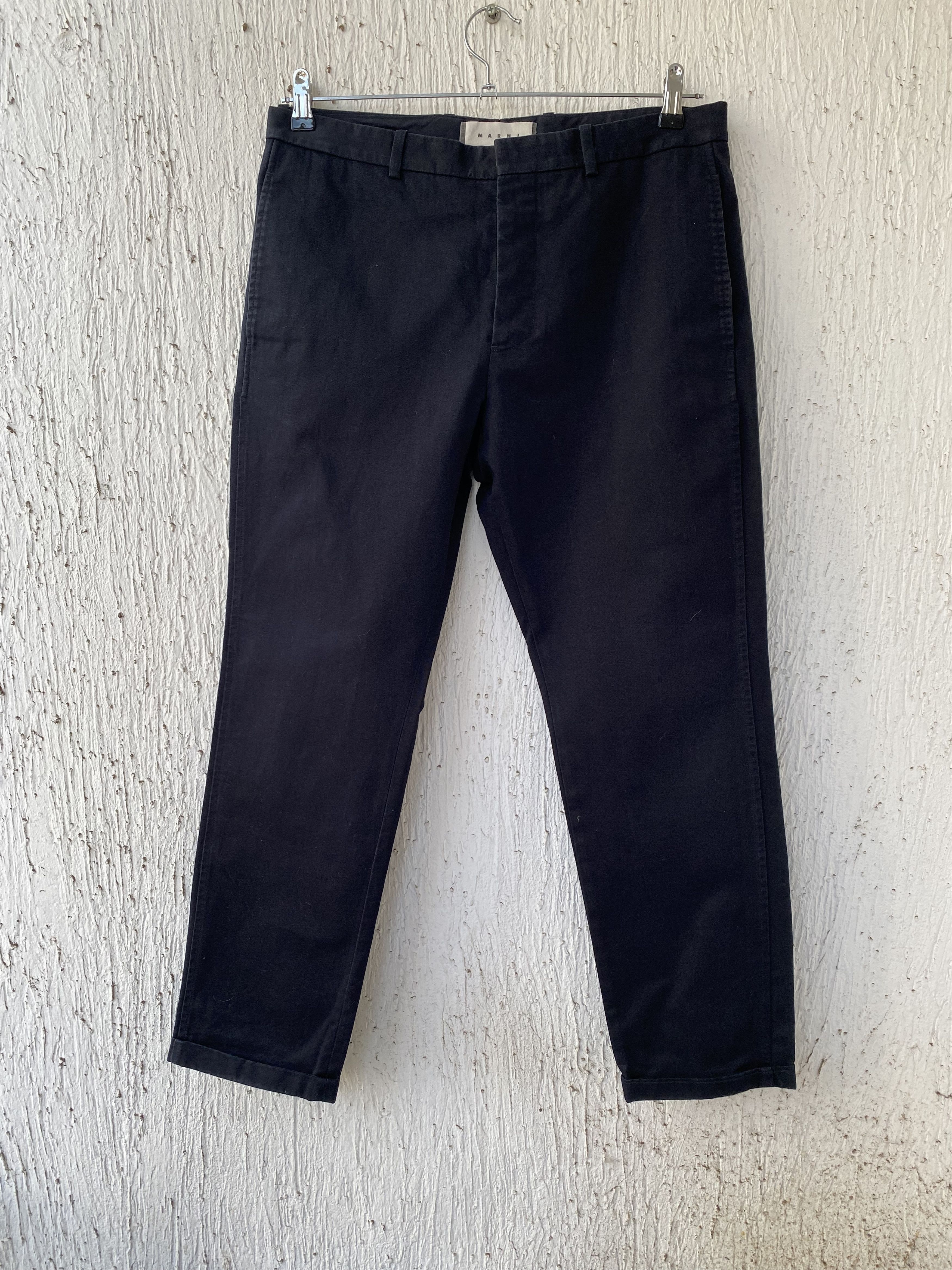 Marni cropped cotton trousers Size US 32 / EU 48 - 1 Thumbnail