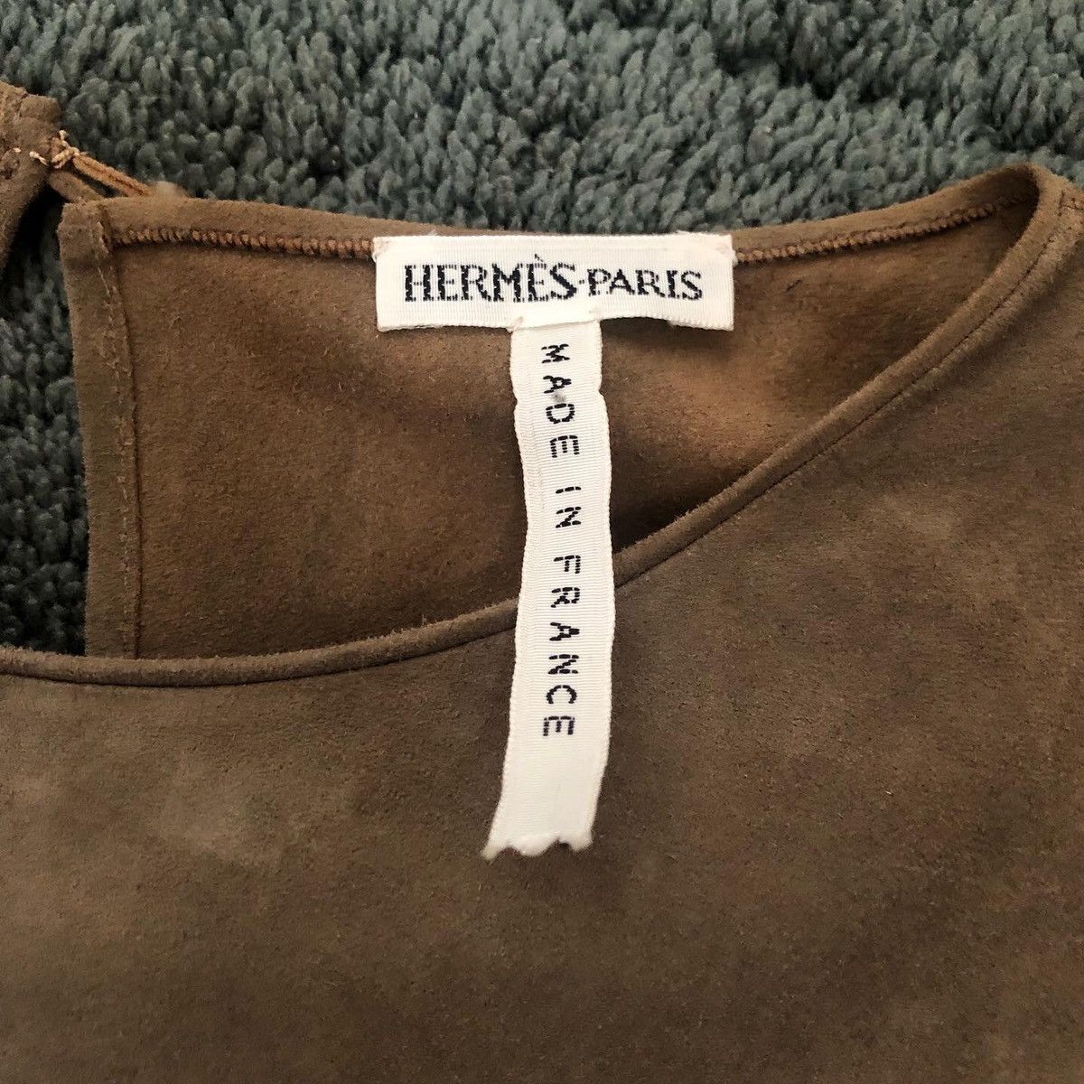 Hermes × Maison Margiela Hermes by Margiela Fall 2000 AW00 Doeskin Leather Top Size M / US 6-8 / IT 42-44 - 3 Thumbnail
